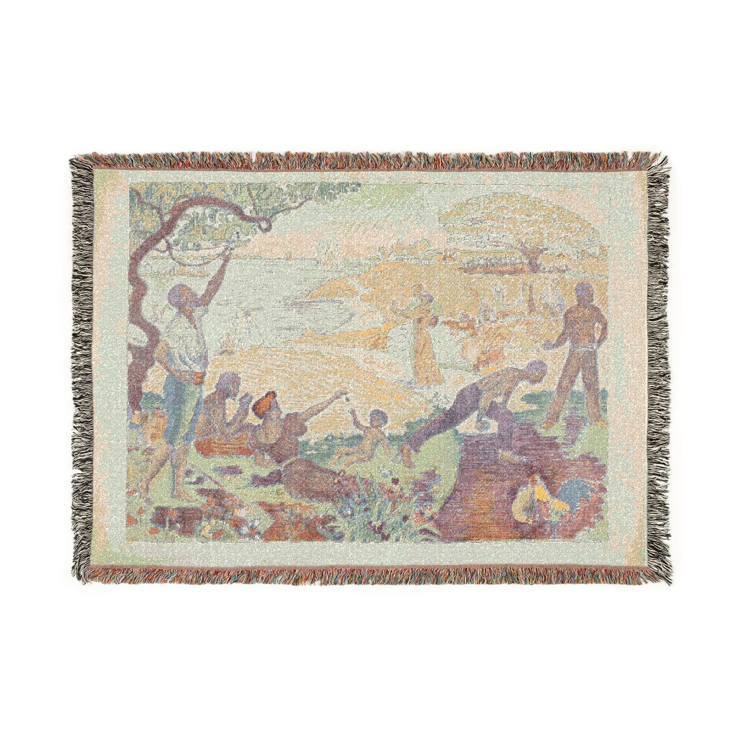 In Times of Harmony - Paul Signac Tapestry Blanket
