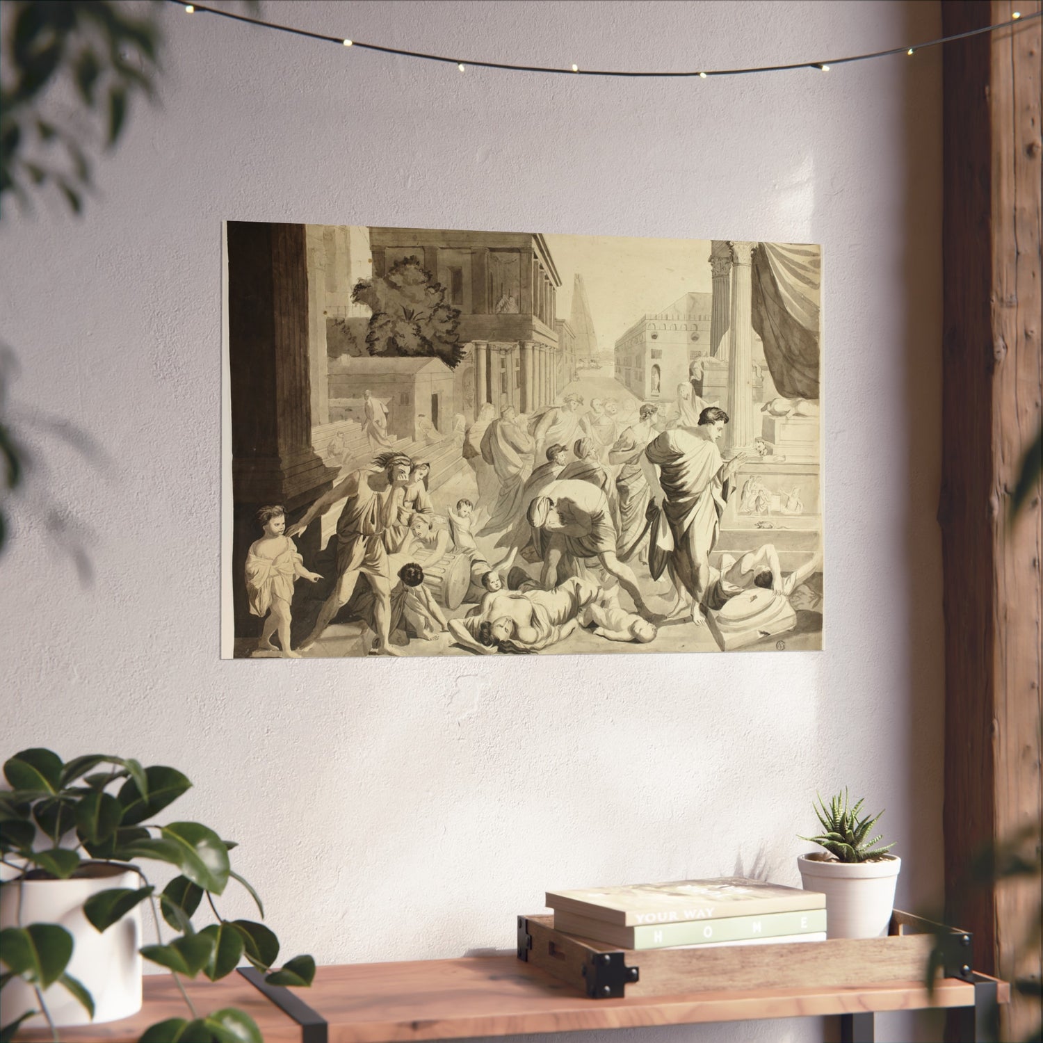 Plague of Ashdod - Nicolas Poussin Fine Art Poster