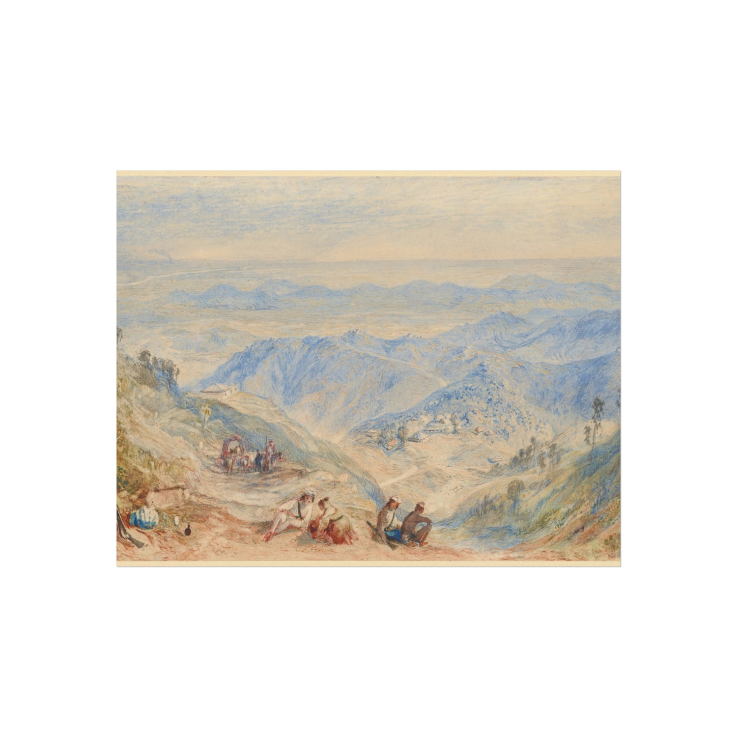 Mussooree and the Dhoon from Landour - Joseph Mallord William Turner Fine Art Poster