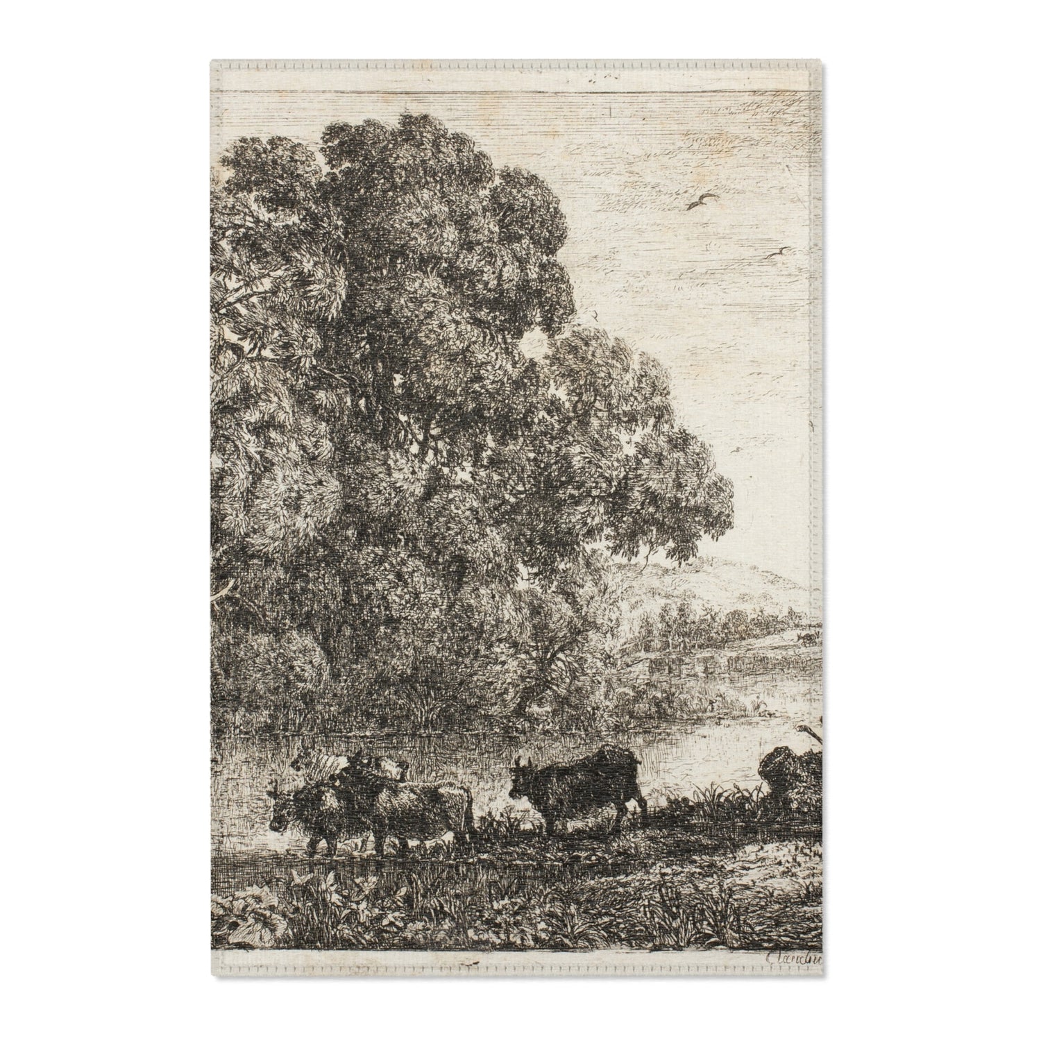 The Cowherd - Claude Lorrain Area Rug