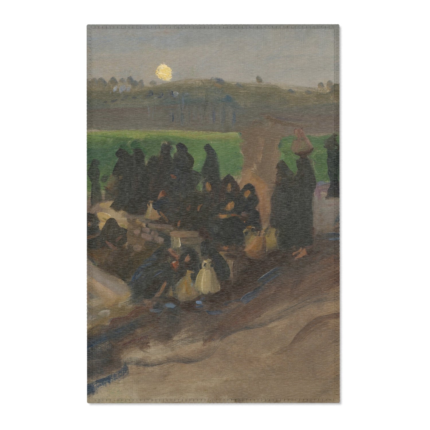 Water Carriers on the Nile - John Singer Sargent Area Rug