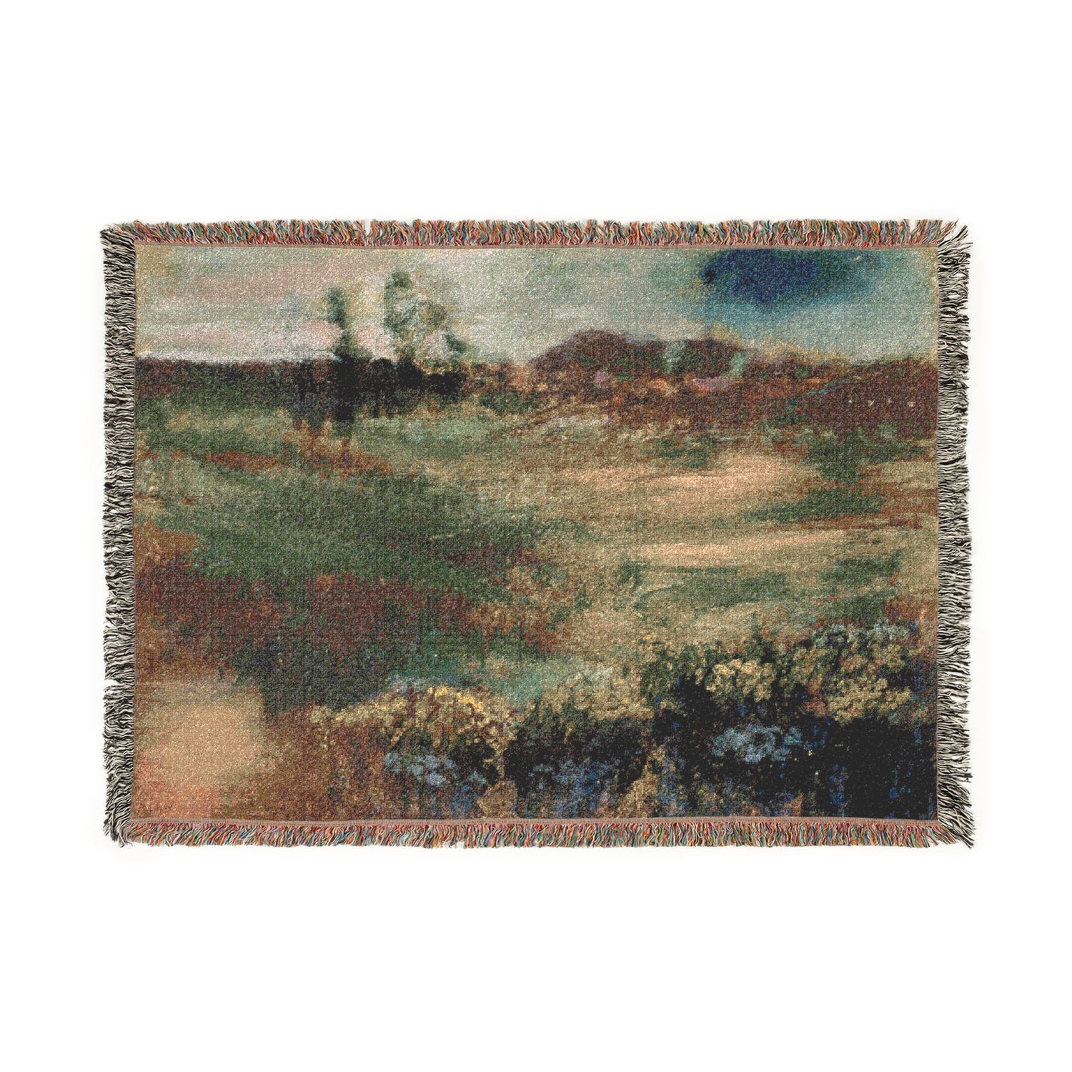 Landscape with Smokestacks - Hilaire Germain Edgar Degas Tapestry Blanket
