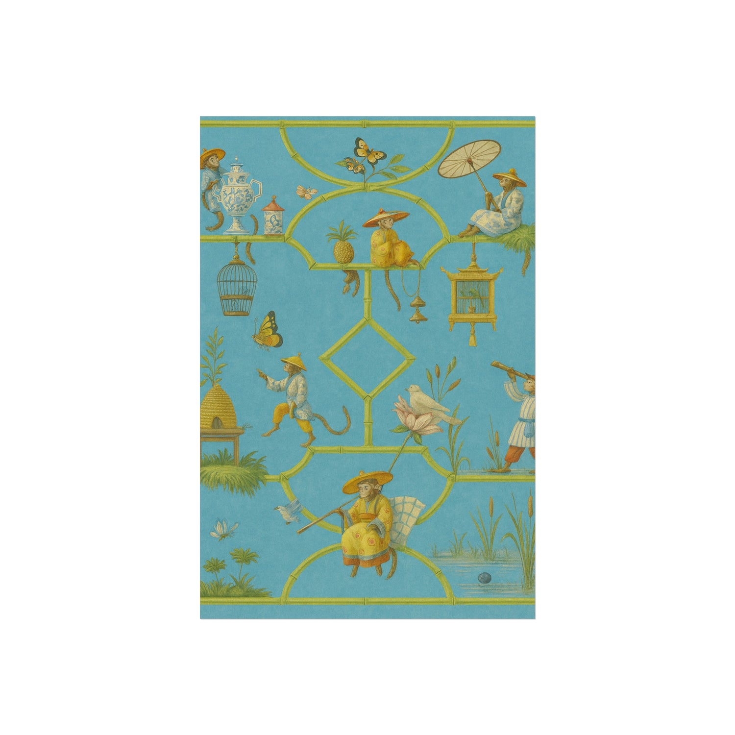 Chinoiserie Monkey Business Fine Art Poster