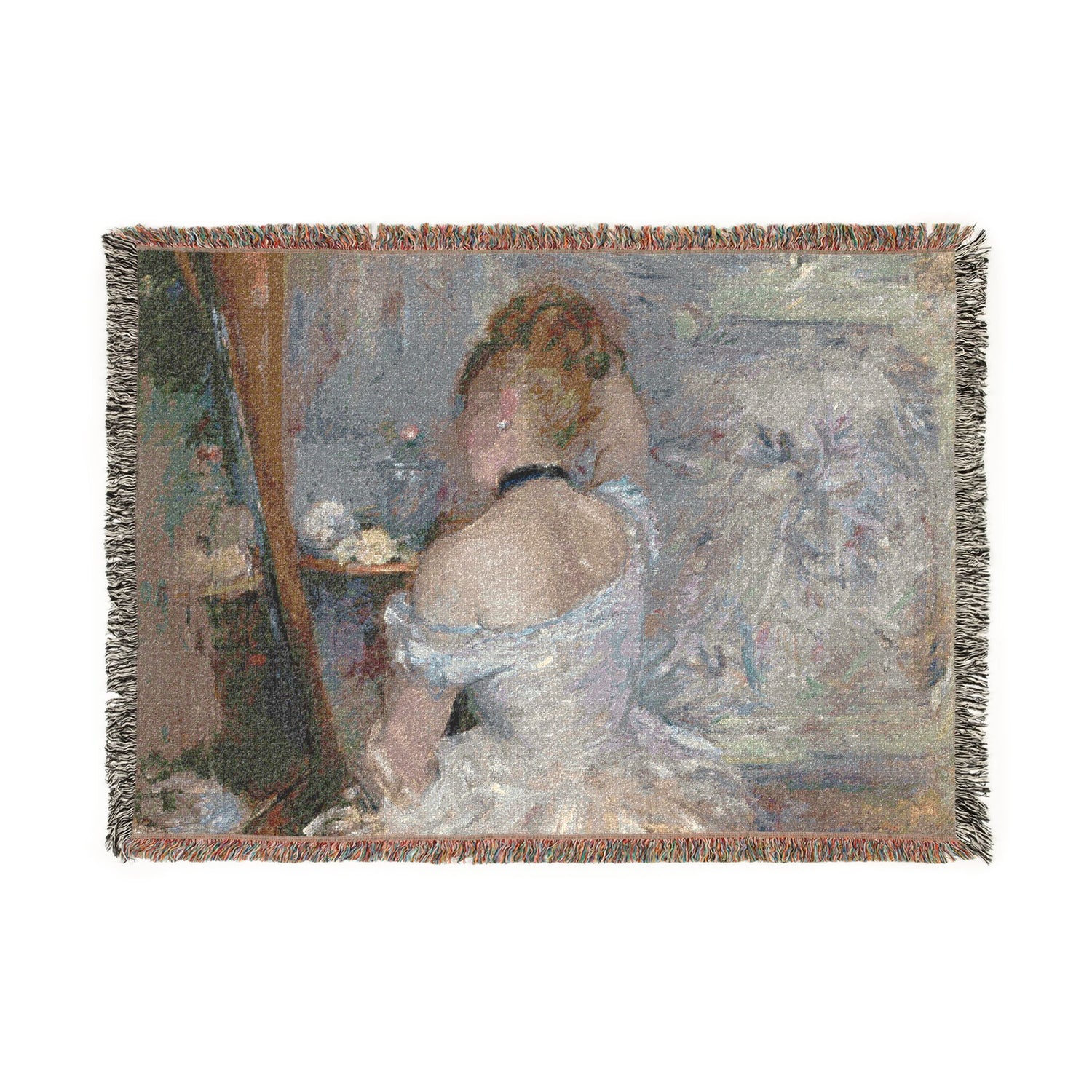 Woman at Her Toilette - Berthe Morisot Tapestry Blanket