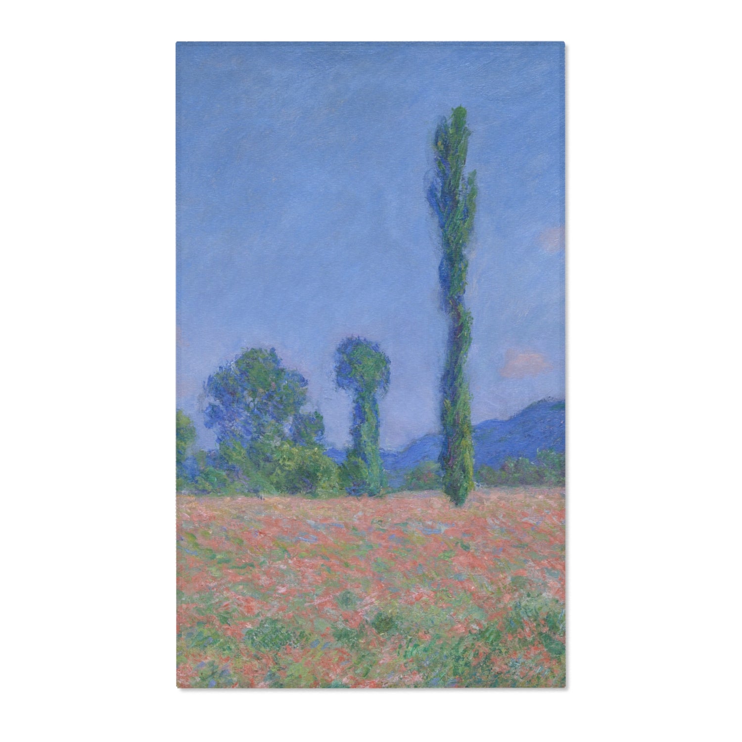 Poppy Field - Claude Monet Area Rug