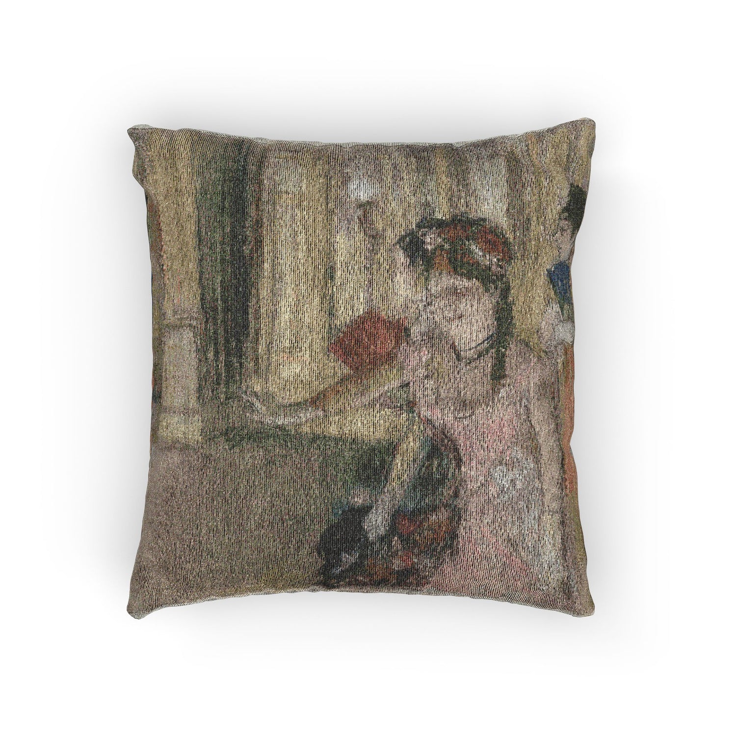 Hilaire Germain Edgar Degas - Singers on the Stage | Woven Pillow