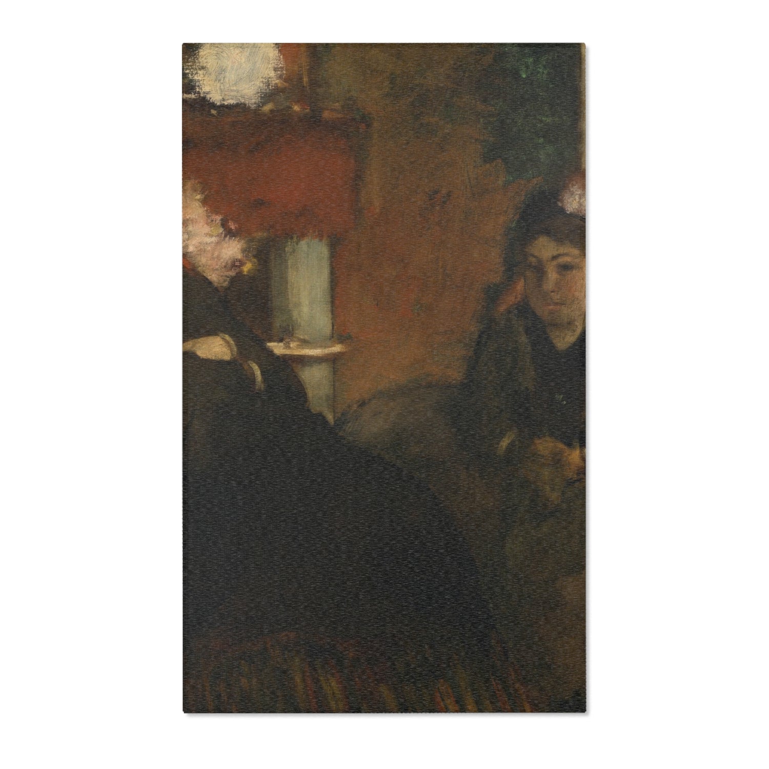 Portrait of Mme Lisle and Mme Loubens - Hilaire Germain Edgar Degas Area Rug