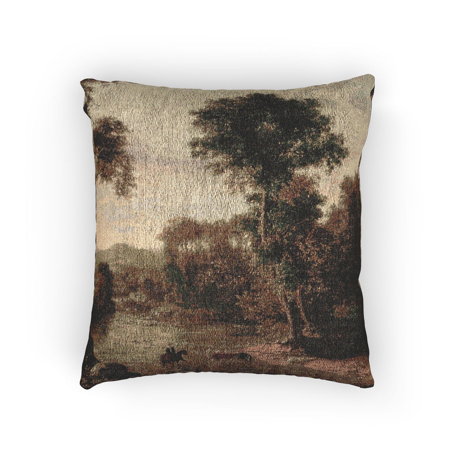 George Inness - Crossing the Ford | Woven Pillow
