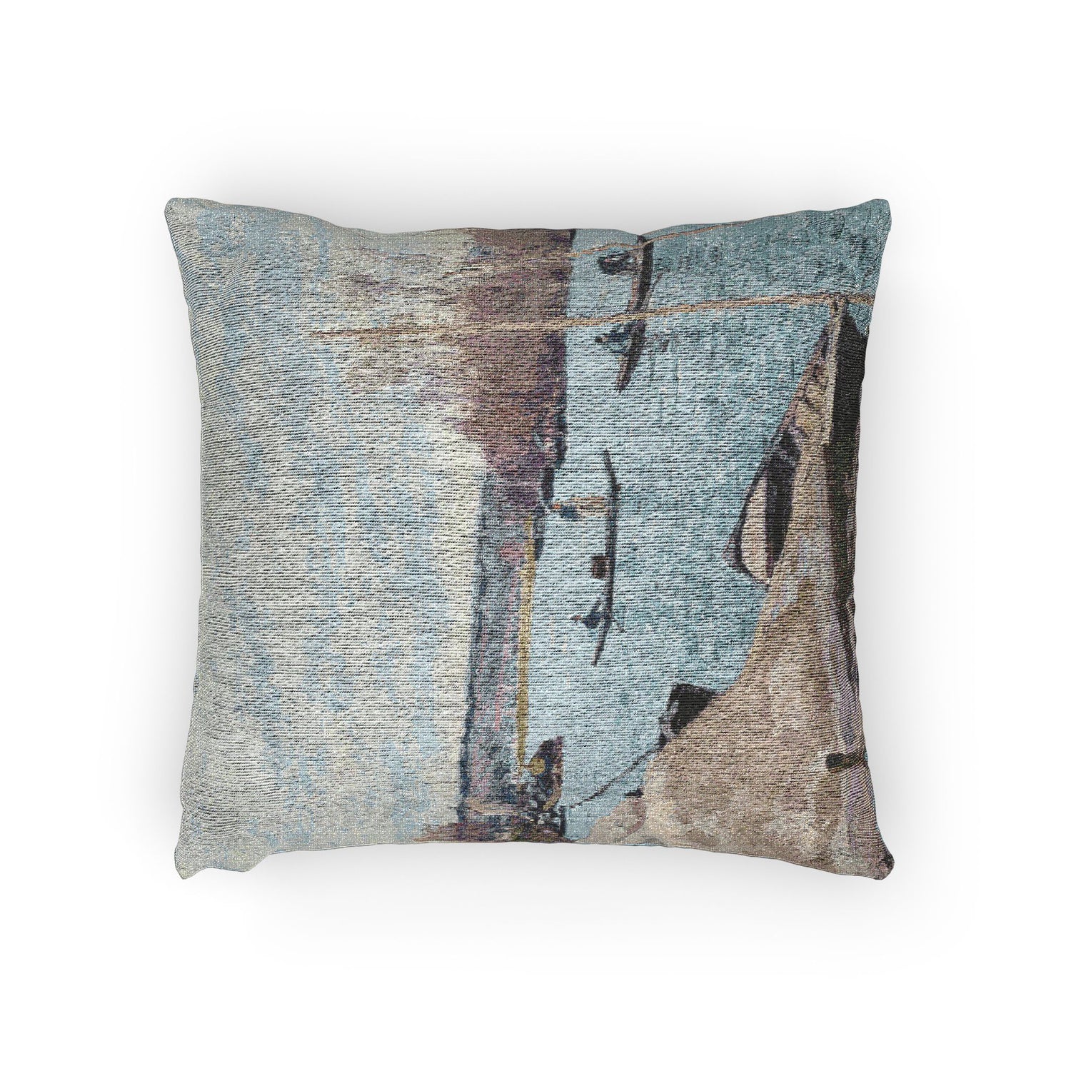 Alfred Sisley - The Seine at Port-Marly, Piles of Sand | Woven Pillow