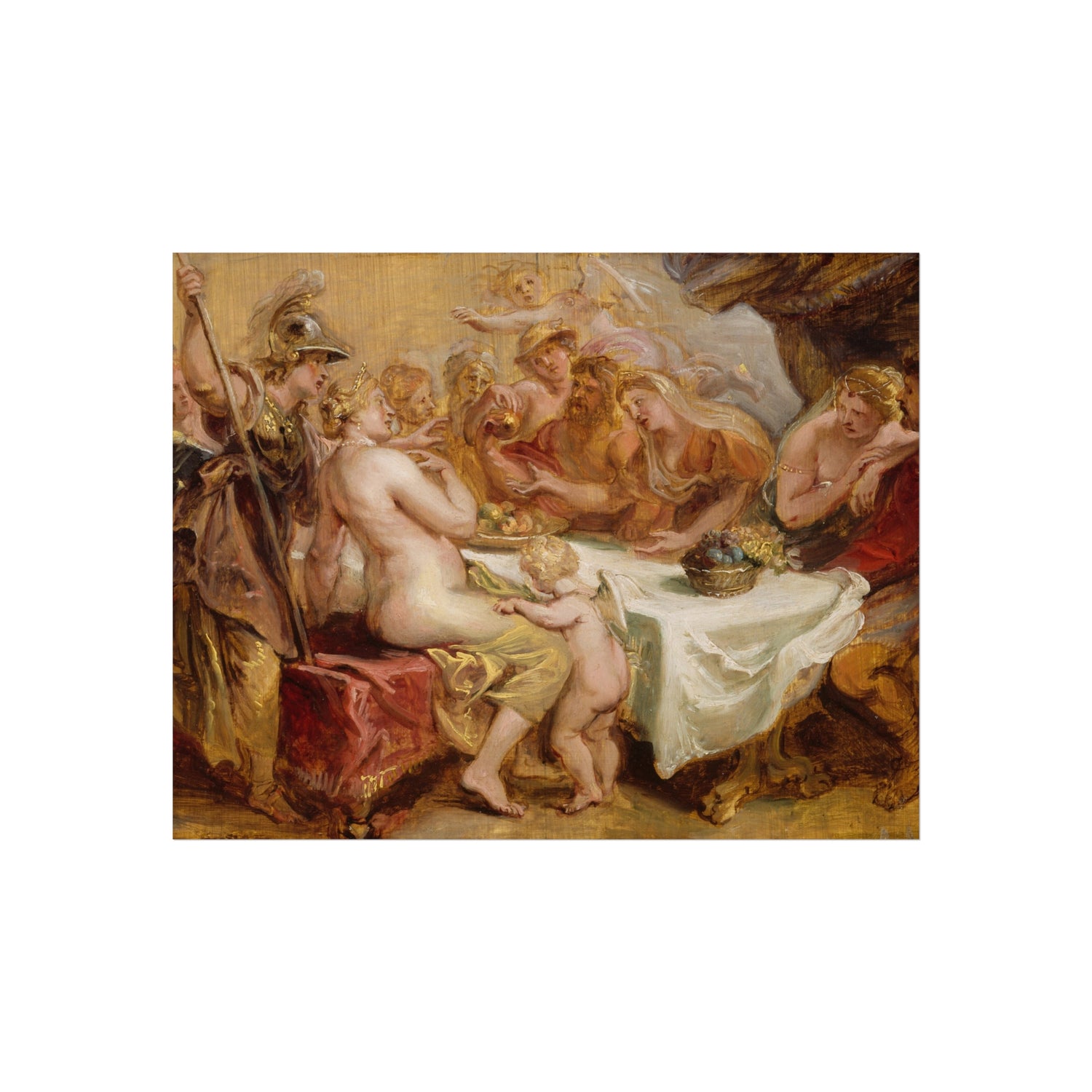 The Wedding of Peleus and Thetis - Peter Paul Rubens Fine Art Poster