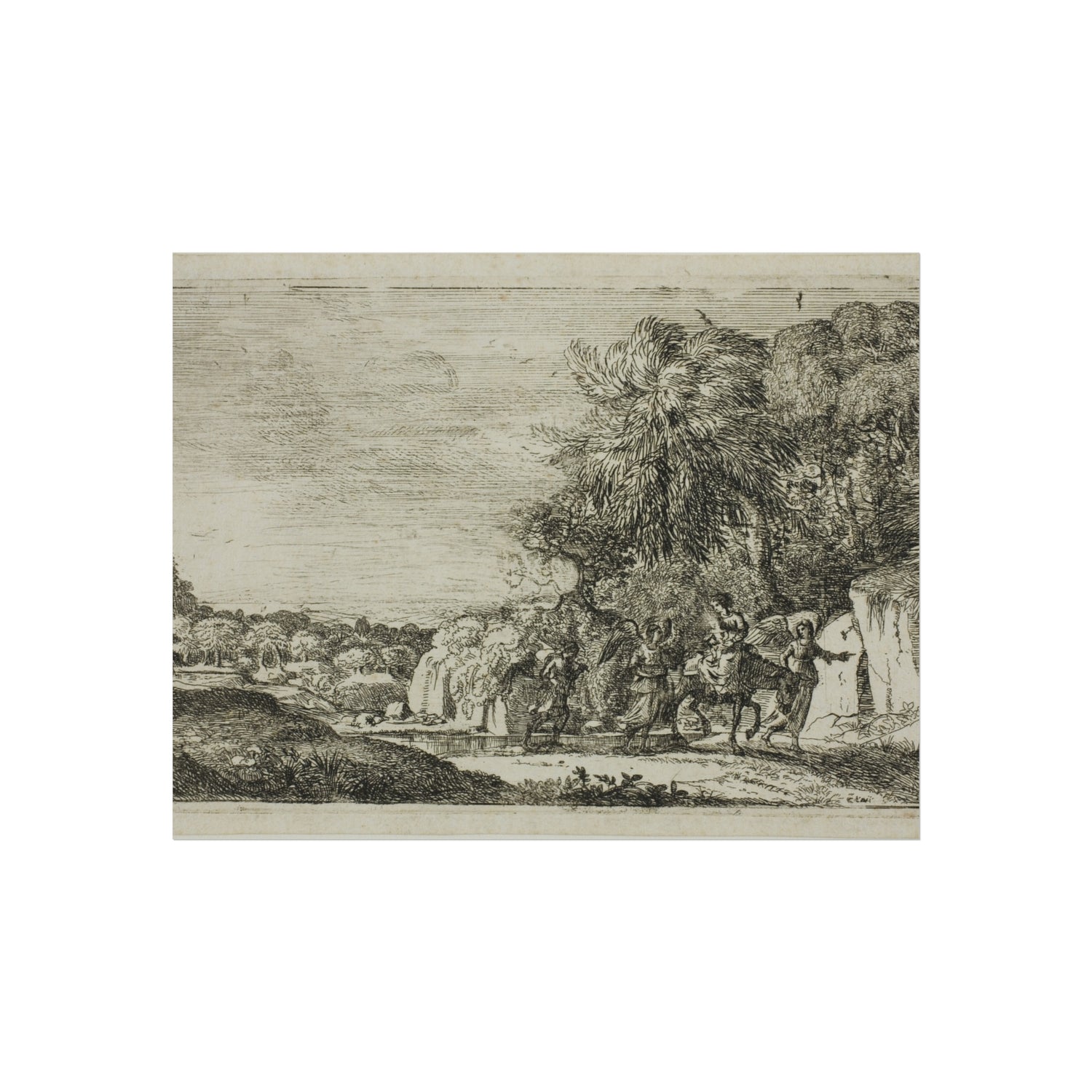 The Flight into Egypt - Claude Lorrain Fine Art Poster