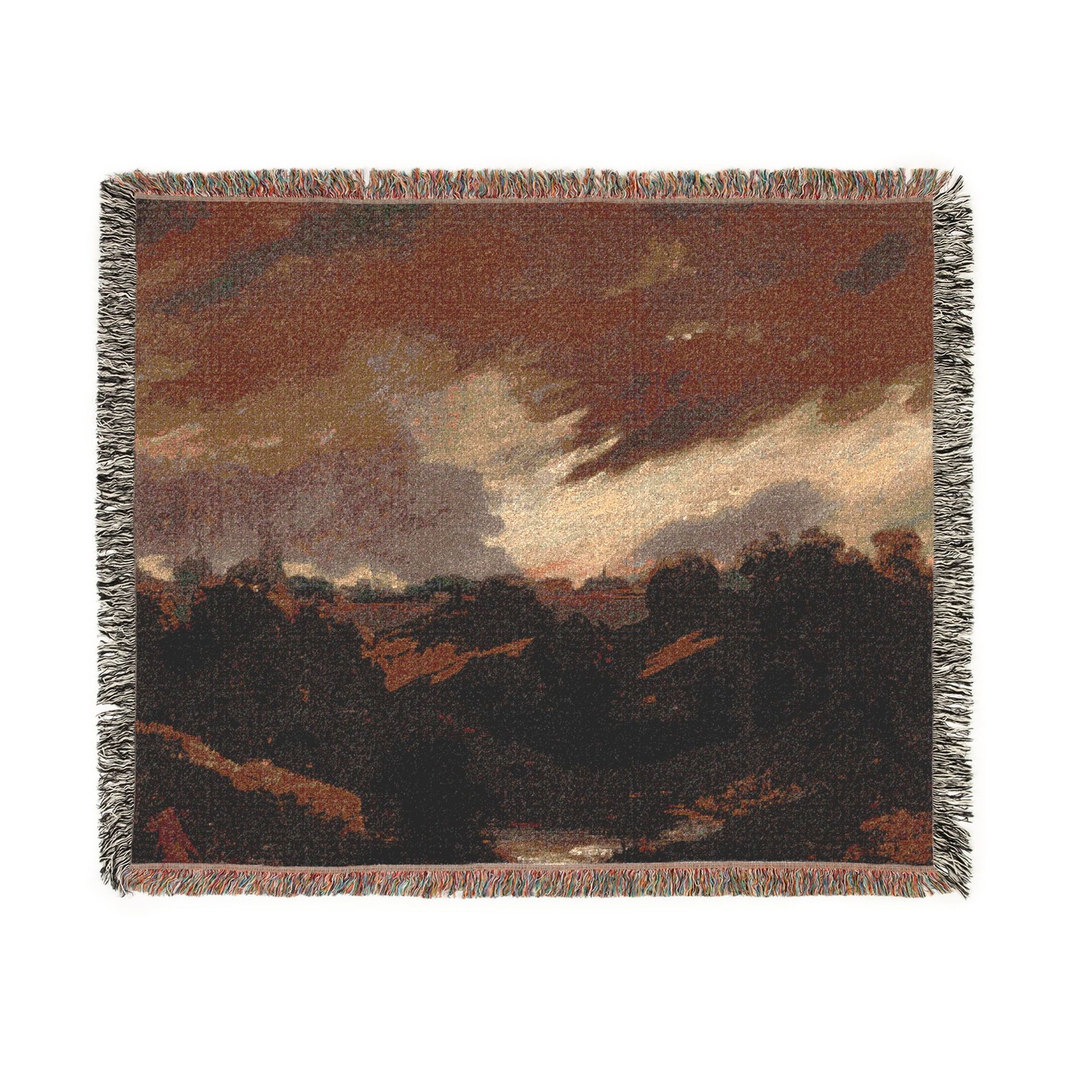 Hampstead, Stormy Sky - John Constable Tapestry Blanket