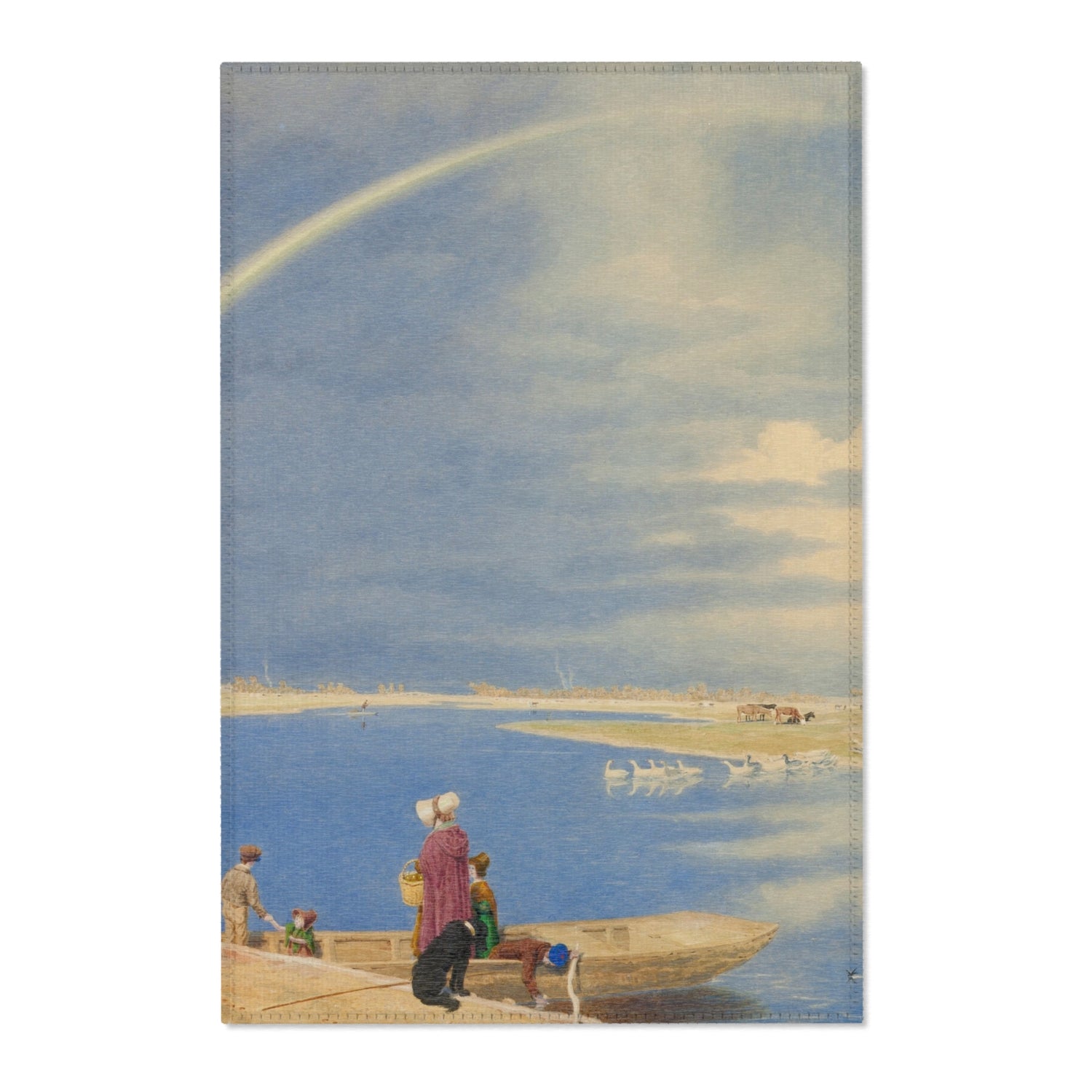 An April Shower - William Turner Area Rug