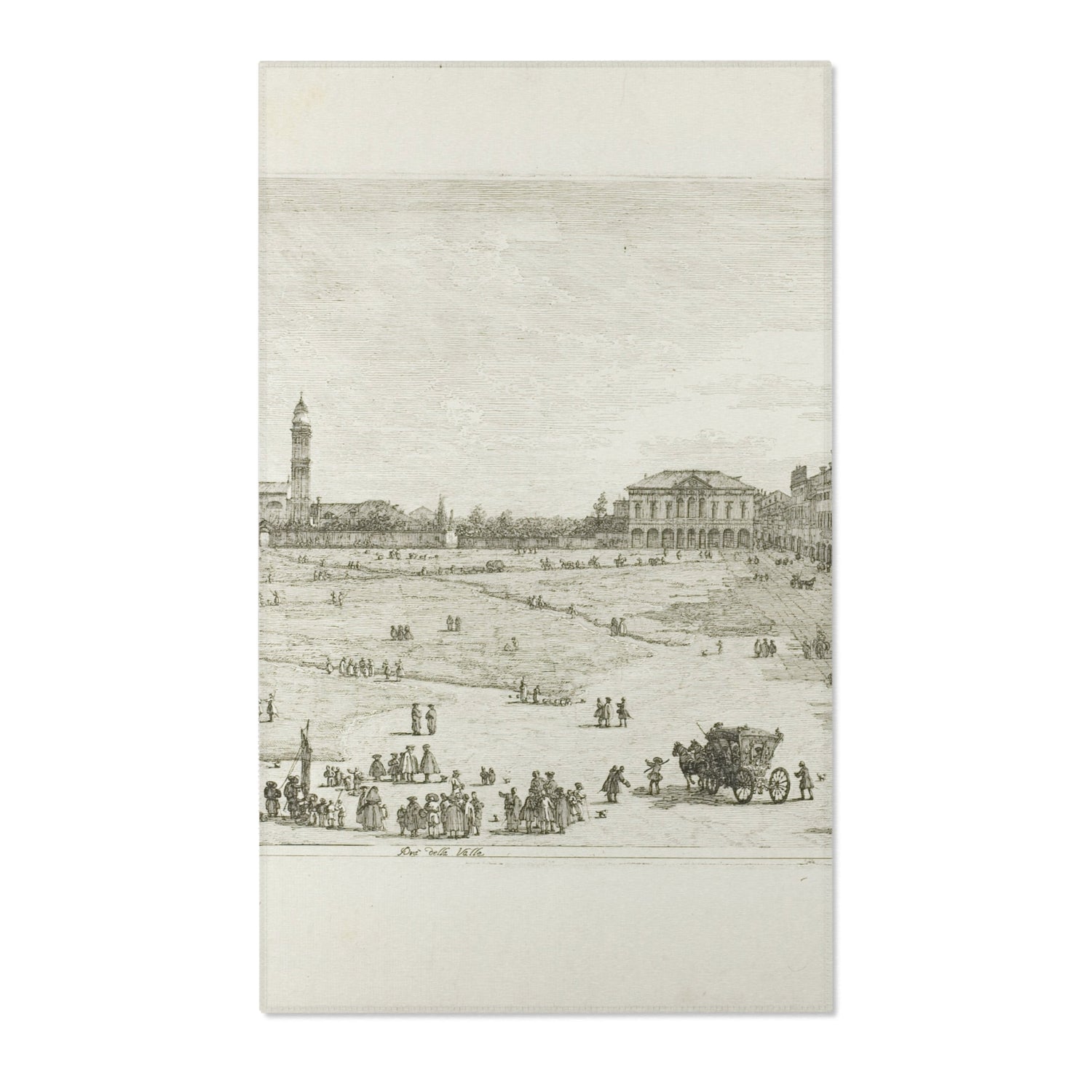Prà della Valle - Canaletto Area Rug