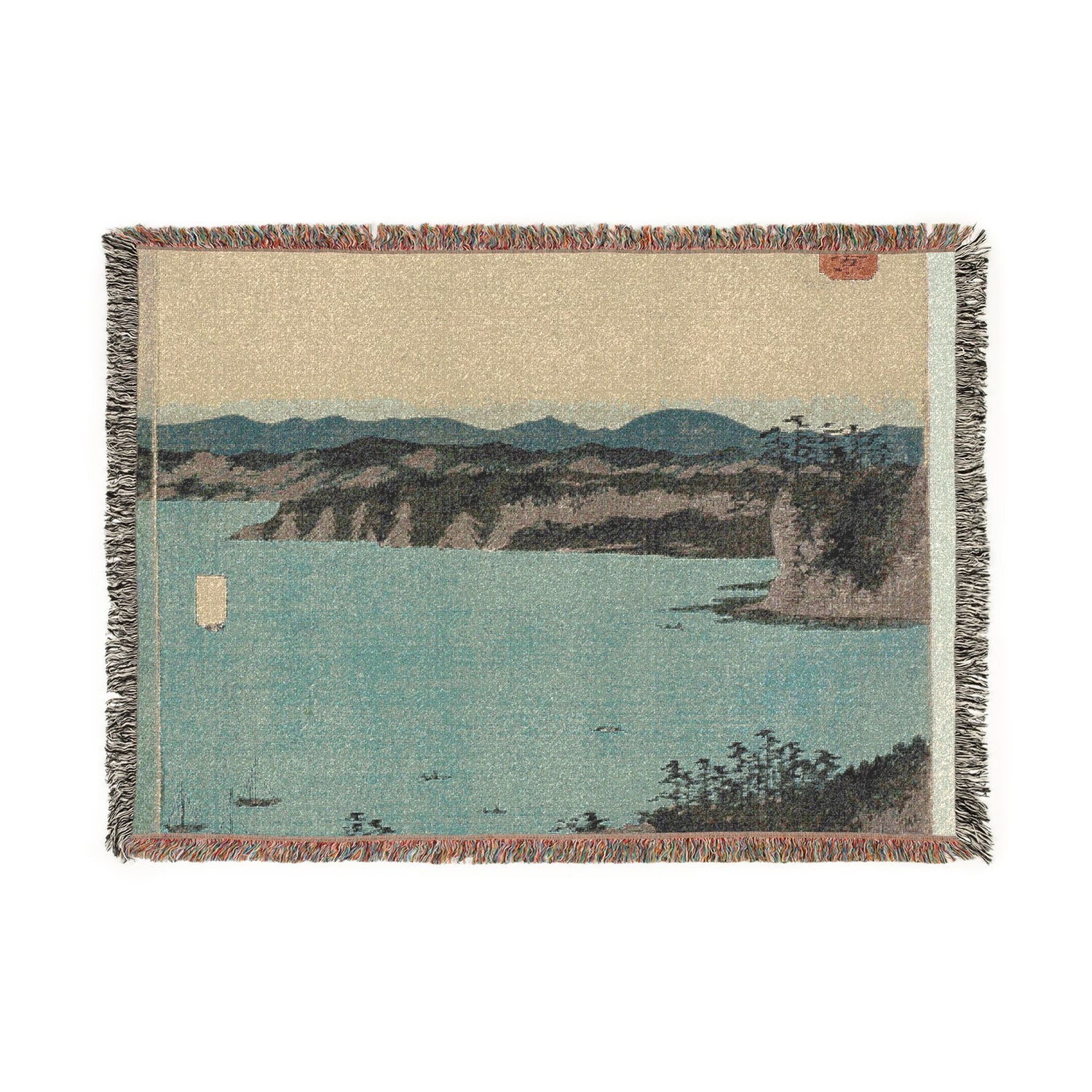 Full Moon on Kanazawa - Utagawa Hiroshige Tapestry Blanket