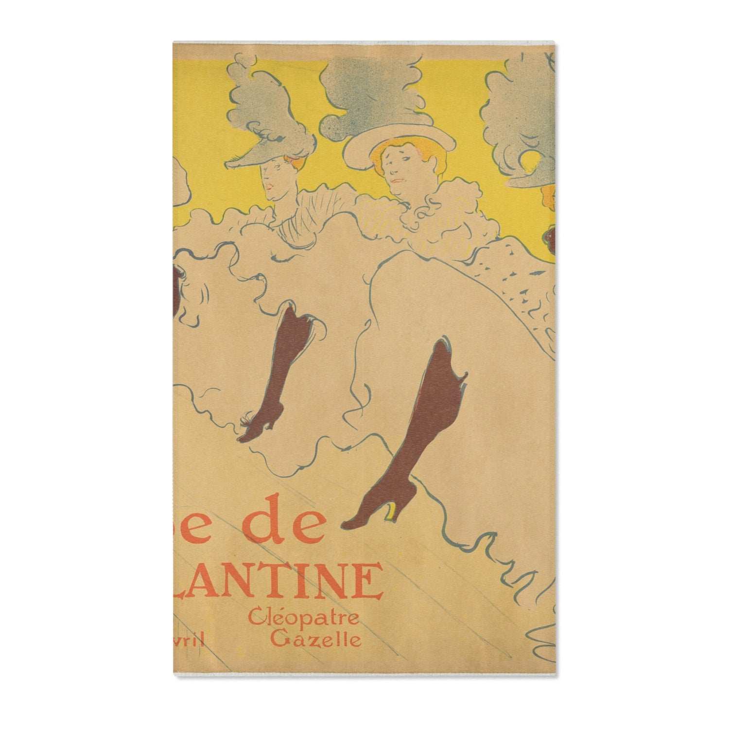 Mademoiselle Eglantine's Troupe - Henri de Toulouse-Lautrec Area Rug