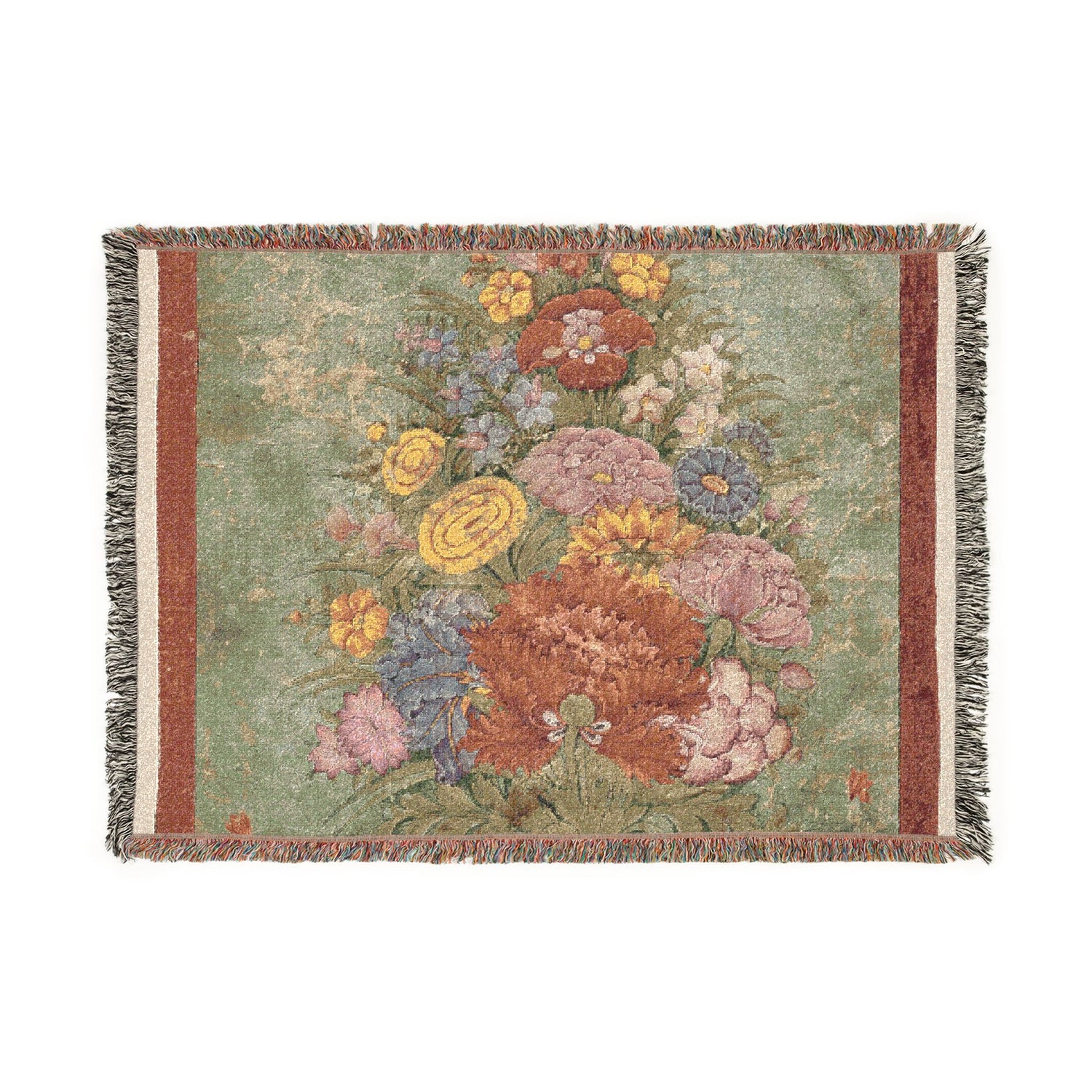 Bouquet Emerging from the Grass - J. B. Monnoyer Tapestry Blanket