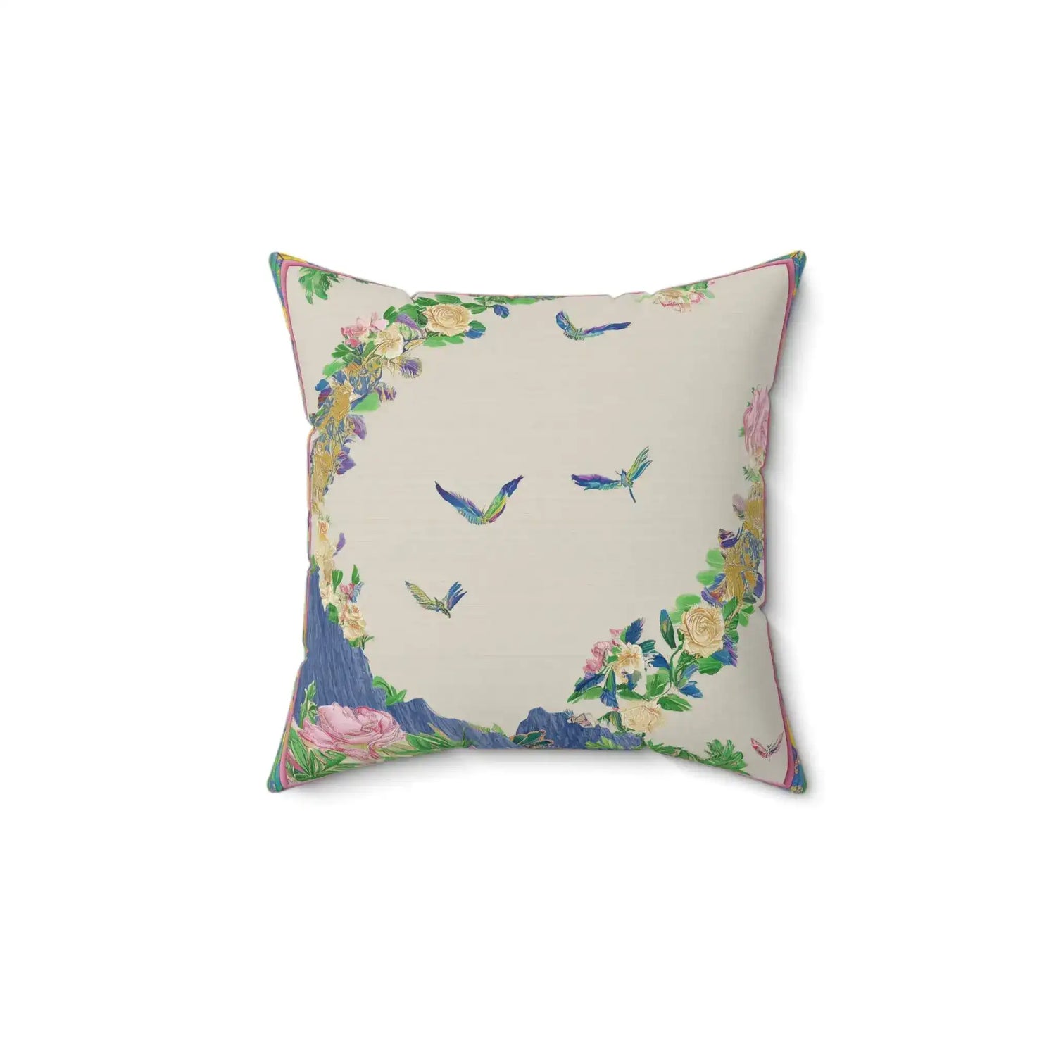 Floral Vista Flight Throw Pillow
