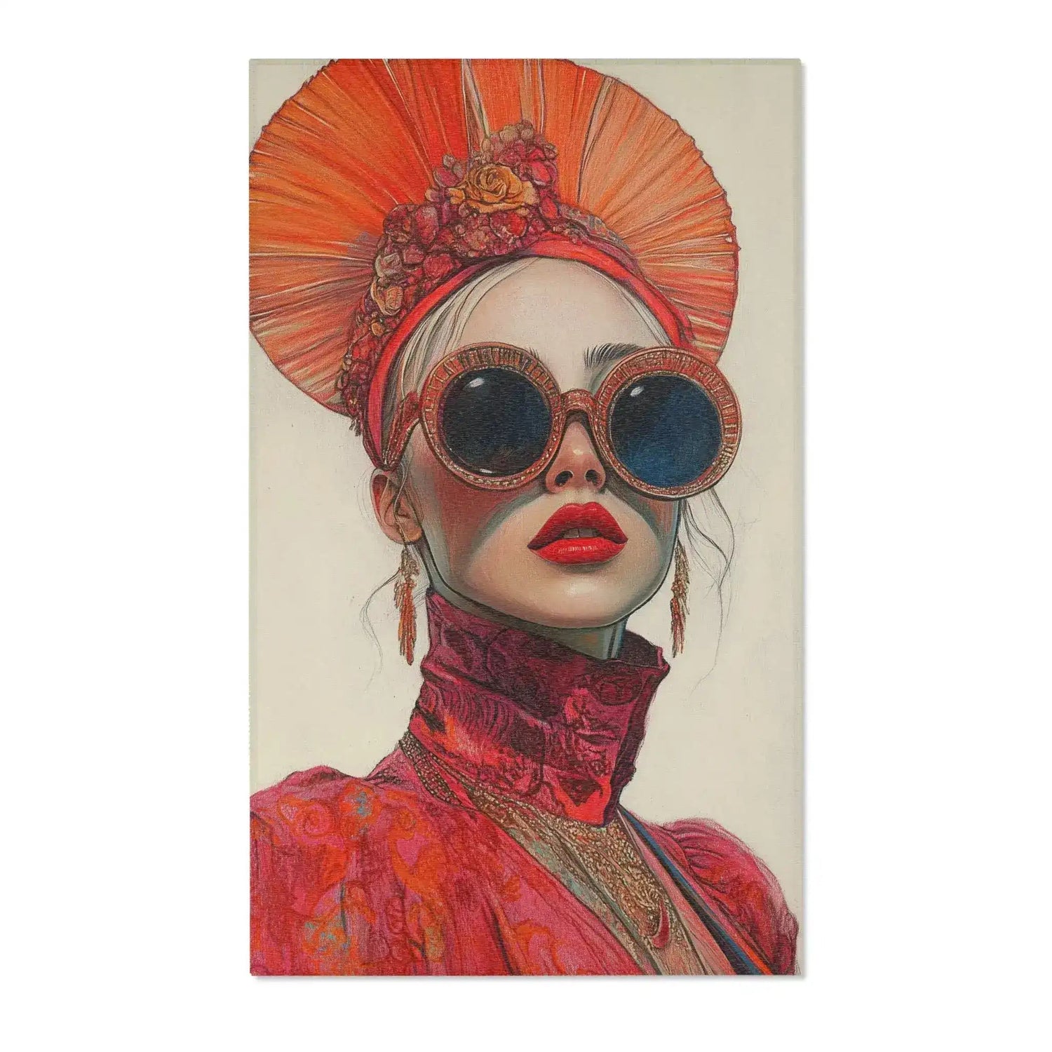 Crimson Empress Regal Fashion Accent Rug