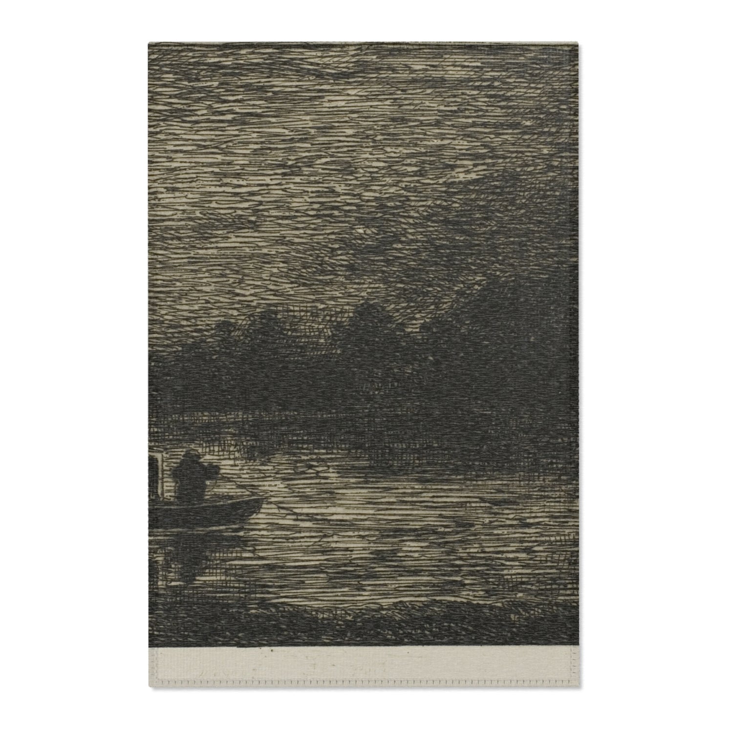 Night Voyage - Charles François Daubigny Area Rug