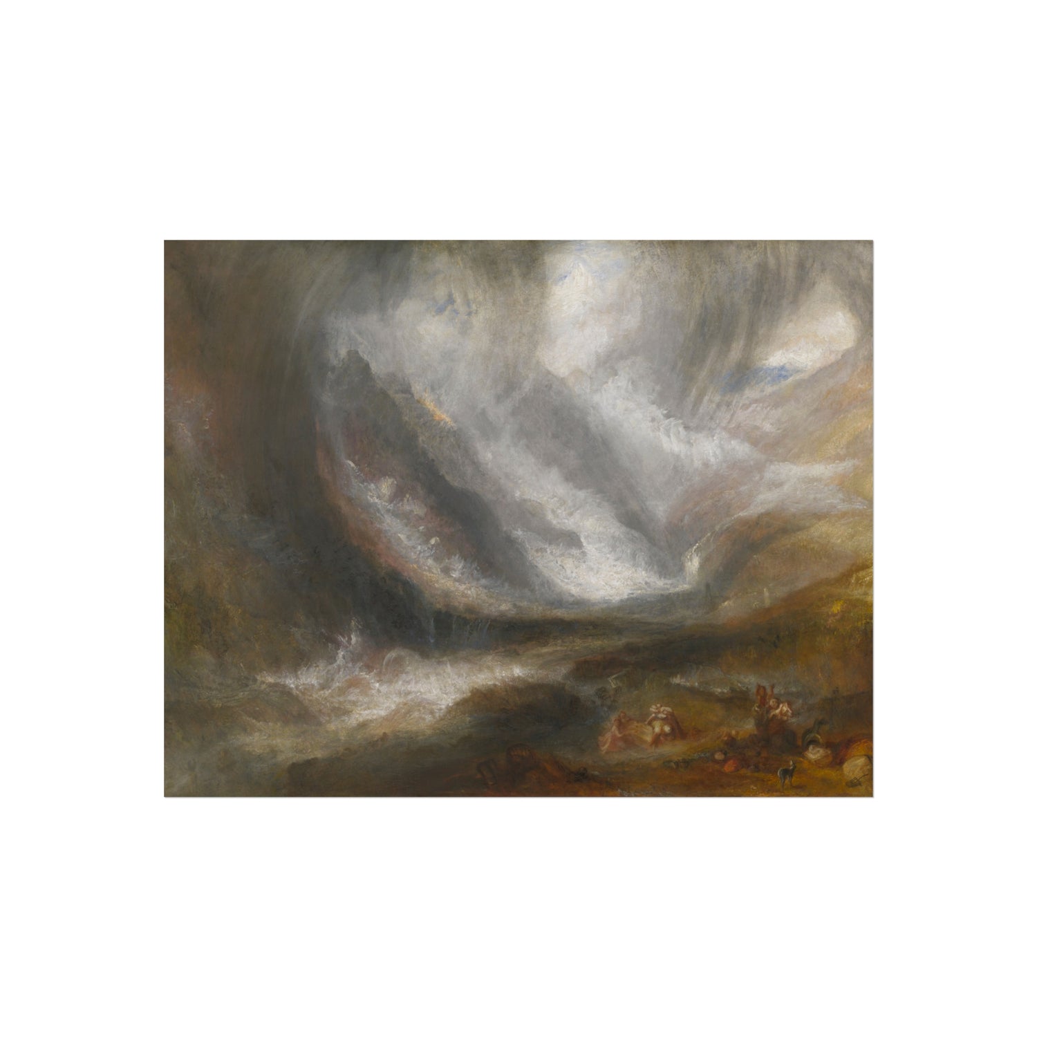 Valley of Aosta Snowstorm, Avalanche - Joseph Mallord William Turner Fine Art Poster
