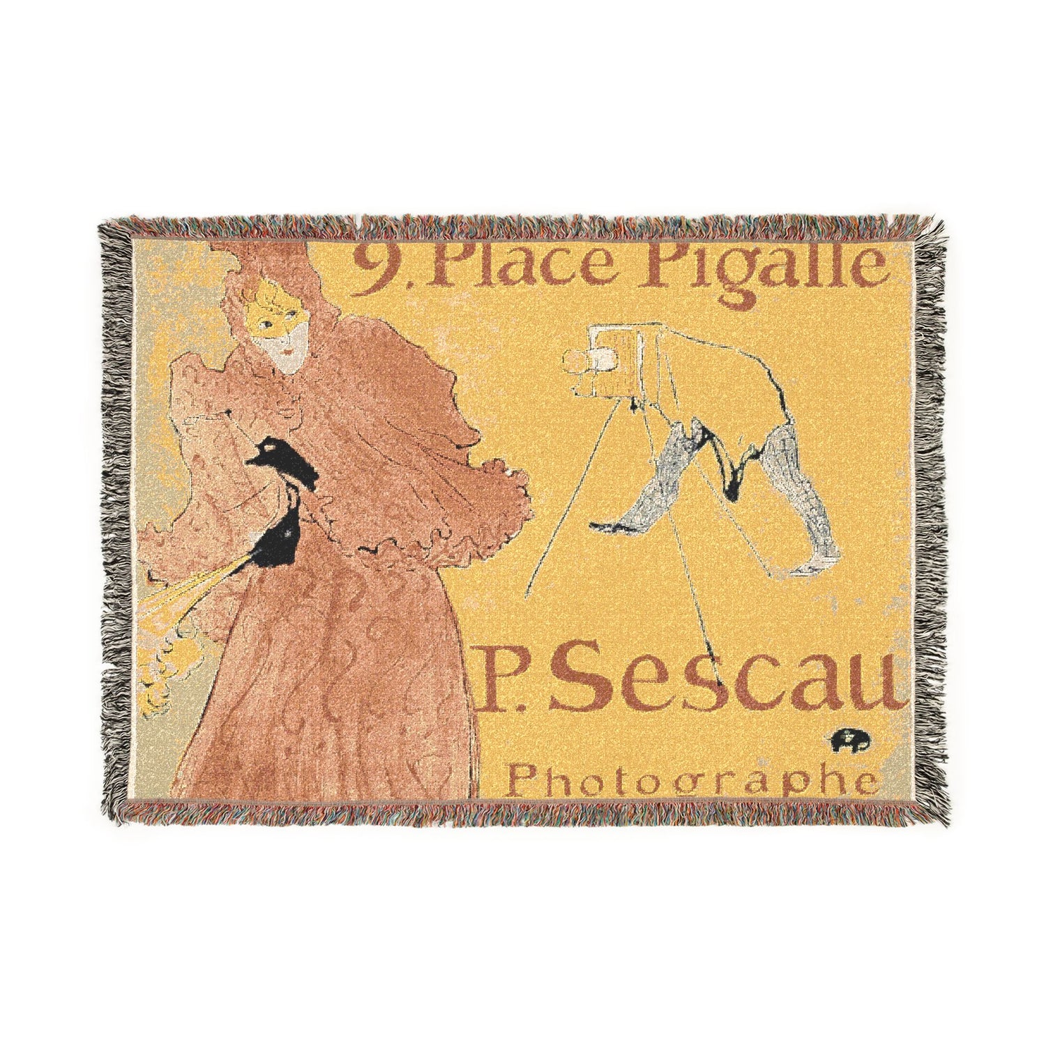 The Photographer Sescau - Henri de Toulouse-Lautrec Tapestry Blanket