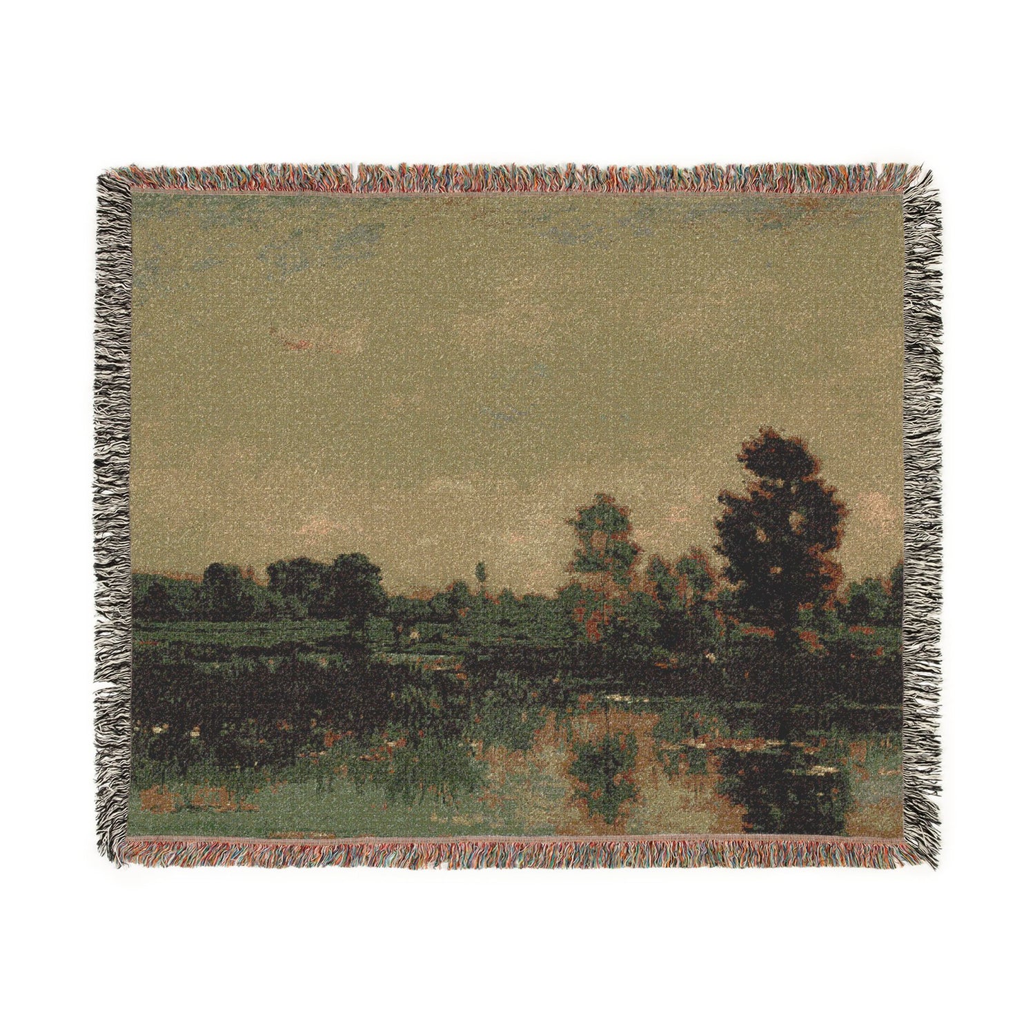 The Marsh - Charles François Daubigny Tapestry Blanket