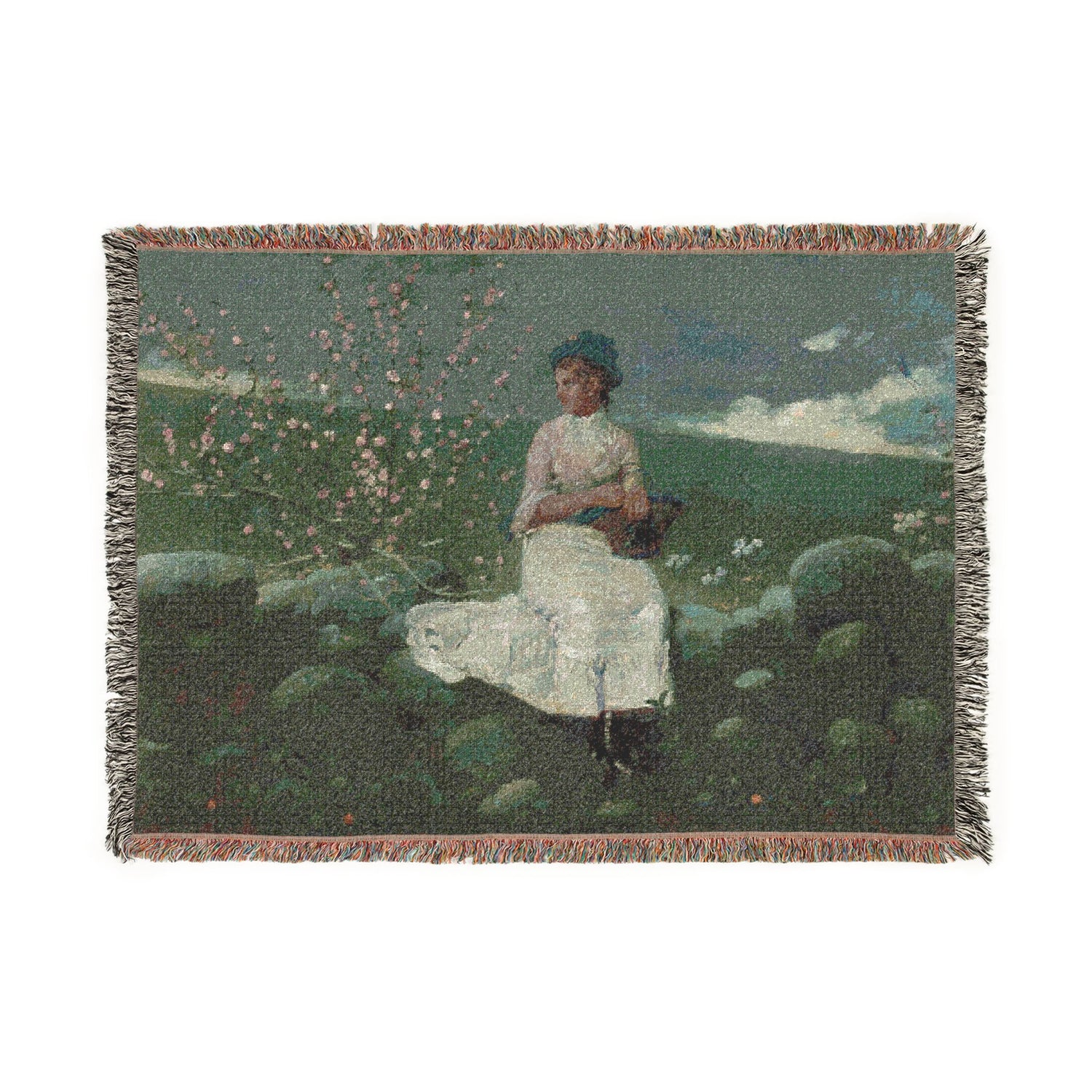 Peach Blossoms - Winslow Homer Tapestry Blanket