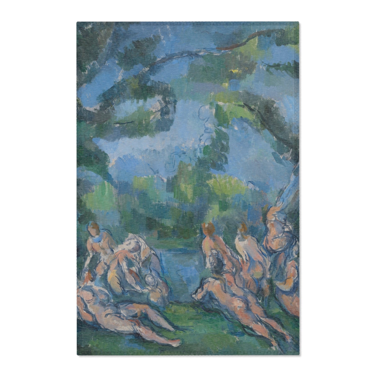 The Bathers - Paul Cezanne Area Rug