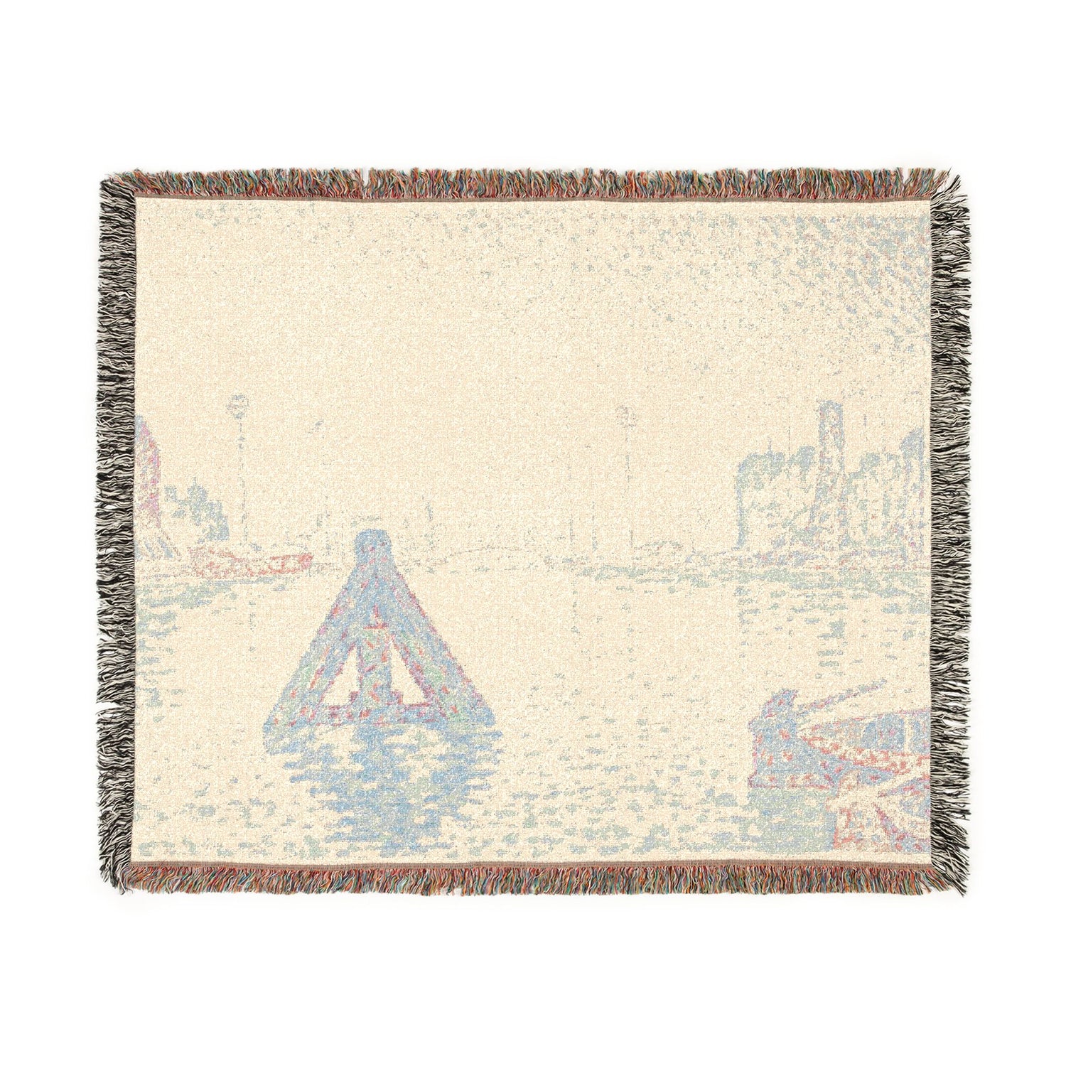 In Holland—The Buoy - Paul Signac Tapestry Blanket