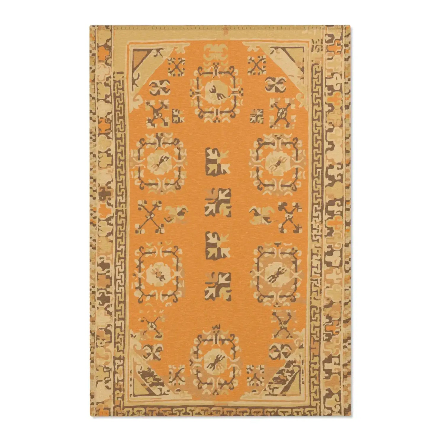 Saffron Spice Mosaic Accent Rug