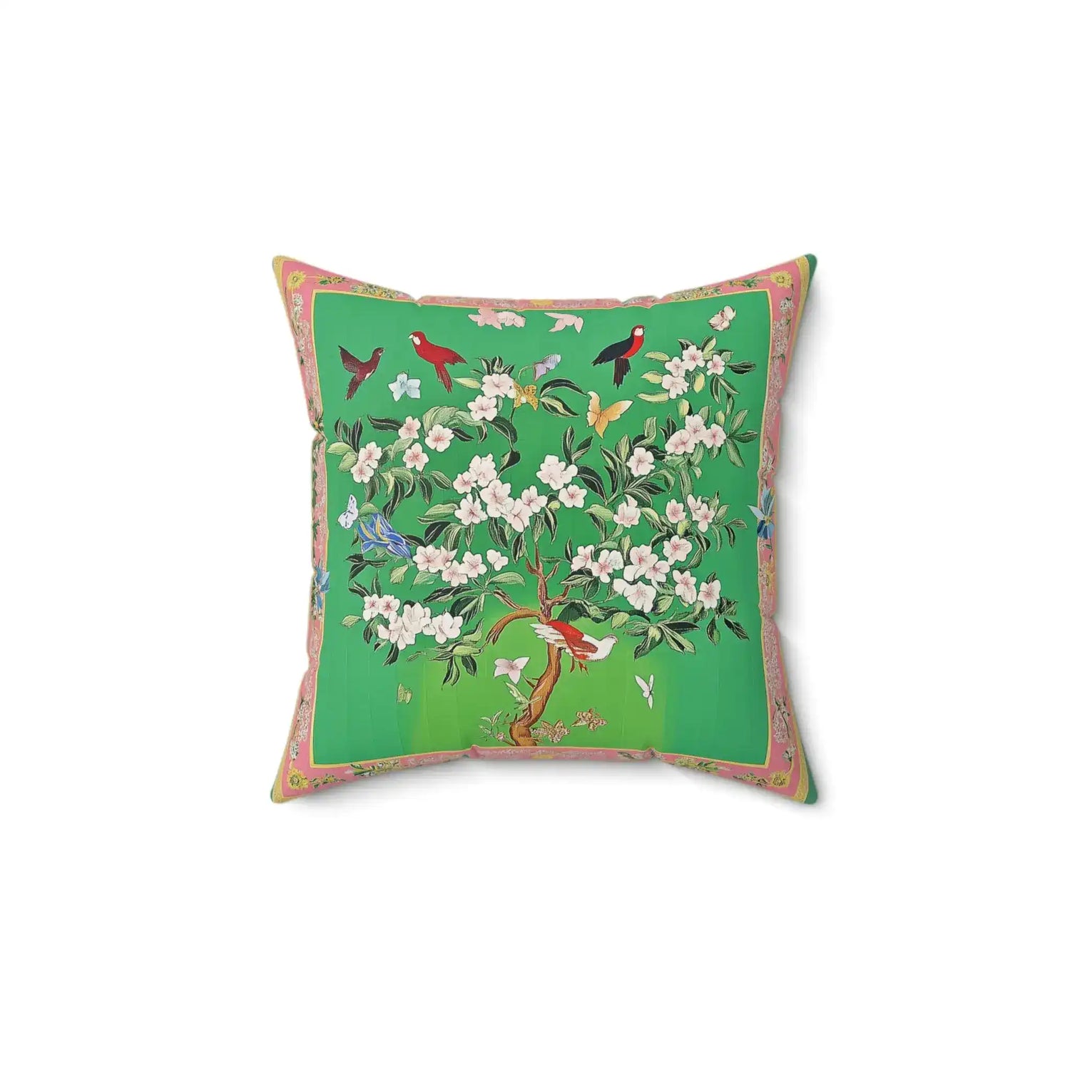 Orchard Aviary Bloom Throw Pillow