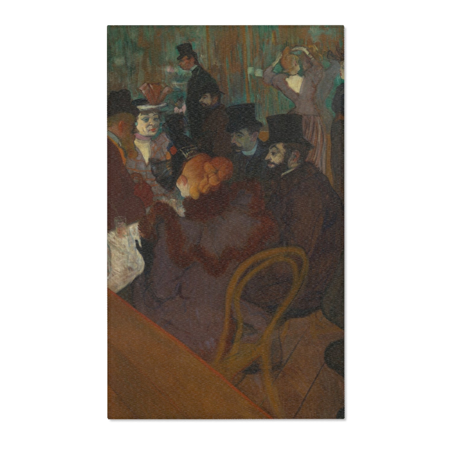 At the Moulin Rouge - Henri de Toulouse-Lautrec Area Rug