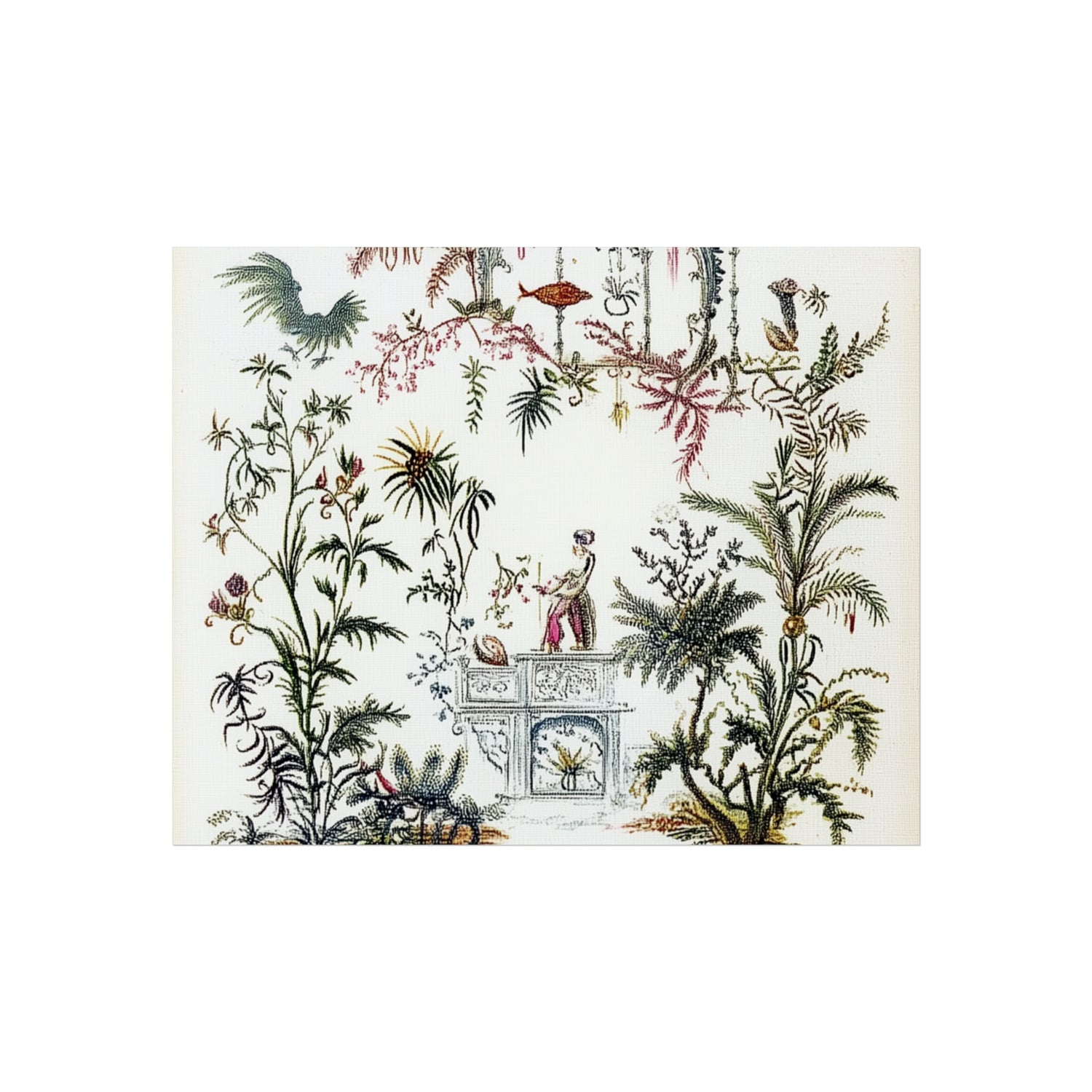 Antique Garden Tapestry Fine Art Poster