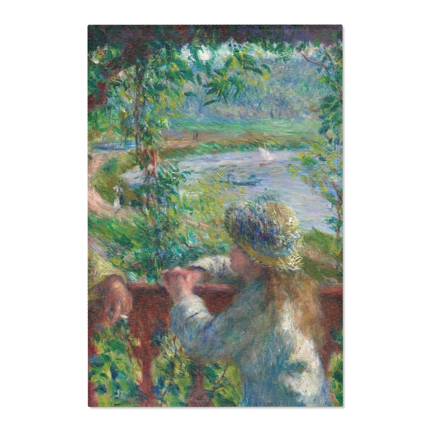 Near the Lake - Pierre-Auguste Renoir Area Rug