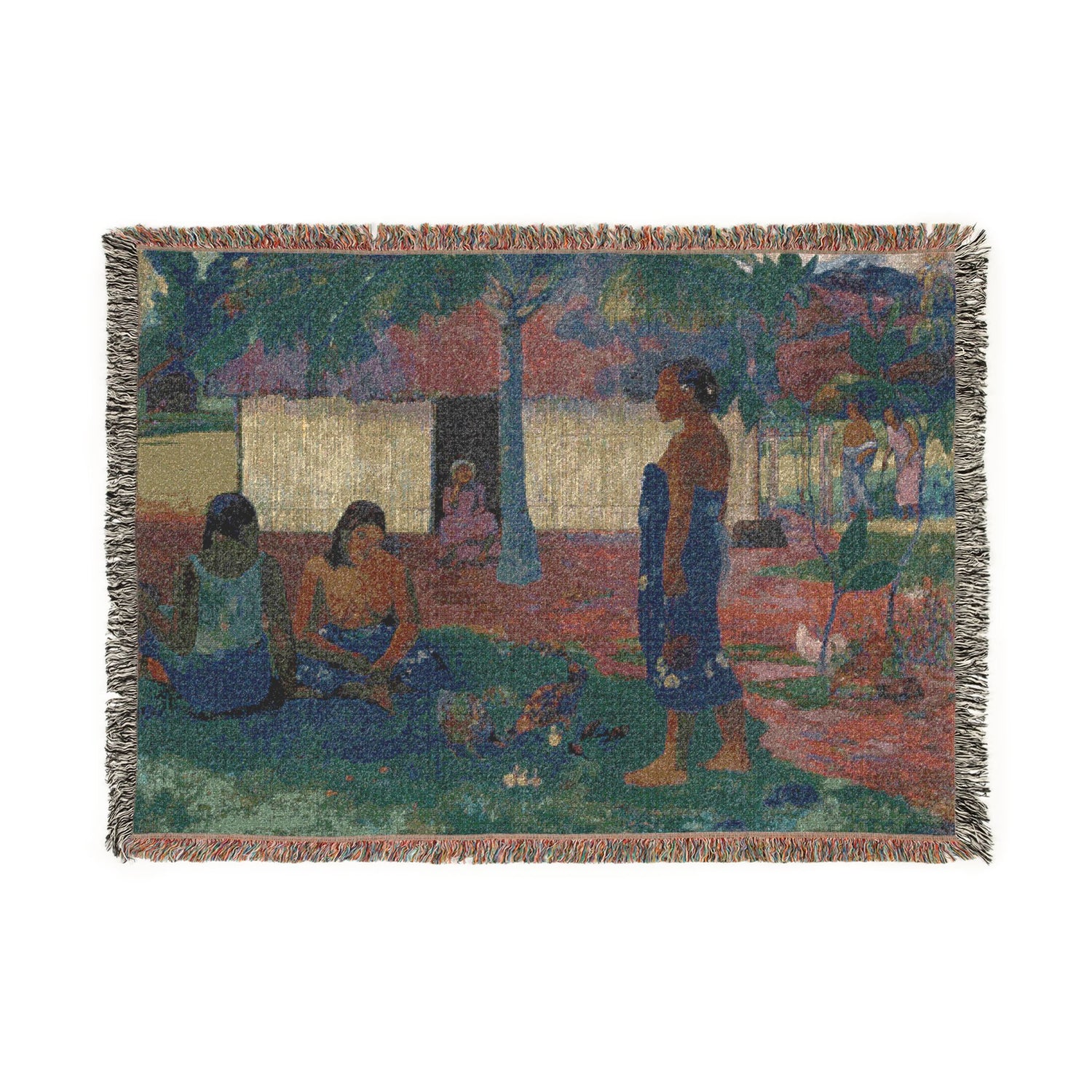 Why Are You Angry - Paul Gauguin Tapestry Blanket
