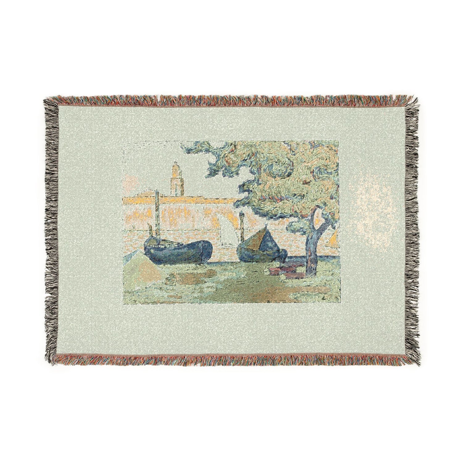 The Port of St. Tropez II - Paul Signac Tapestry Blanket