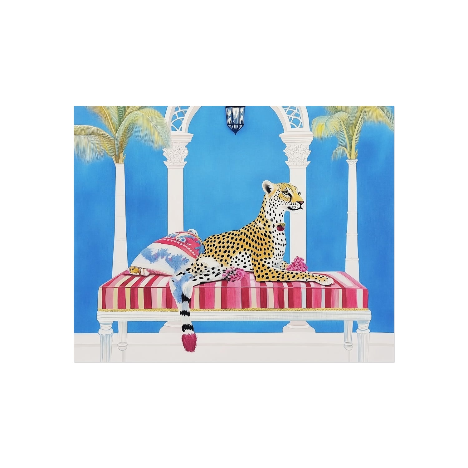 Leopard Lounge Escape Fine Art Poster