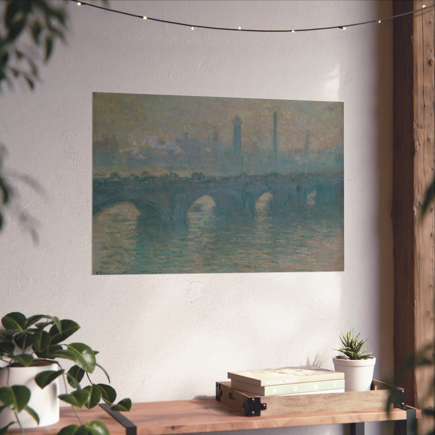 Waterloo Bridge, Gray Weather - Claude Monet Fine Art Poster