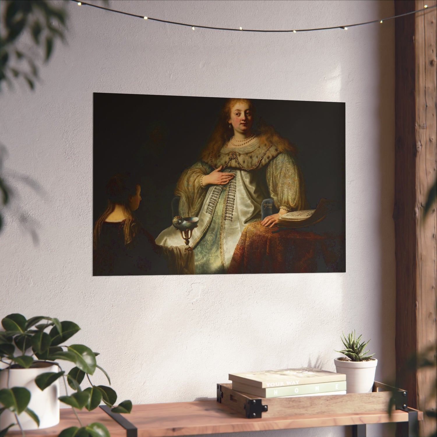 Judith at the Banquet of Holofernes - Rembrandt van Rijn Fine Art Poster