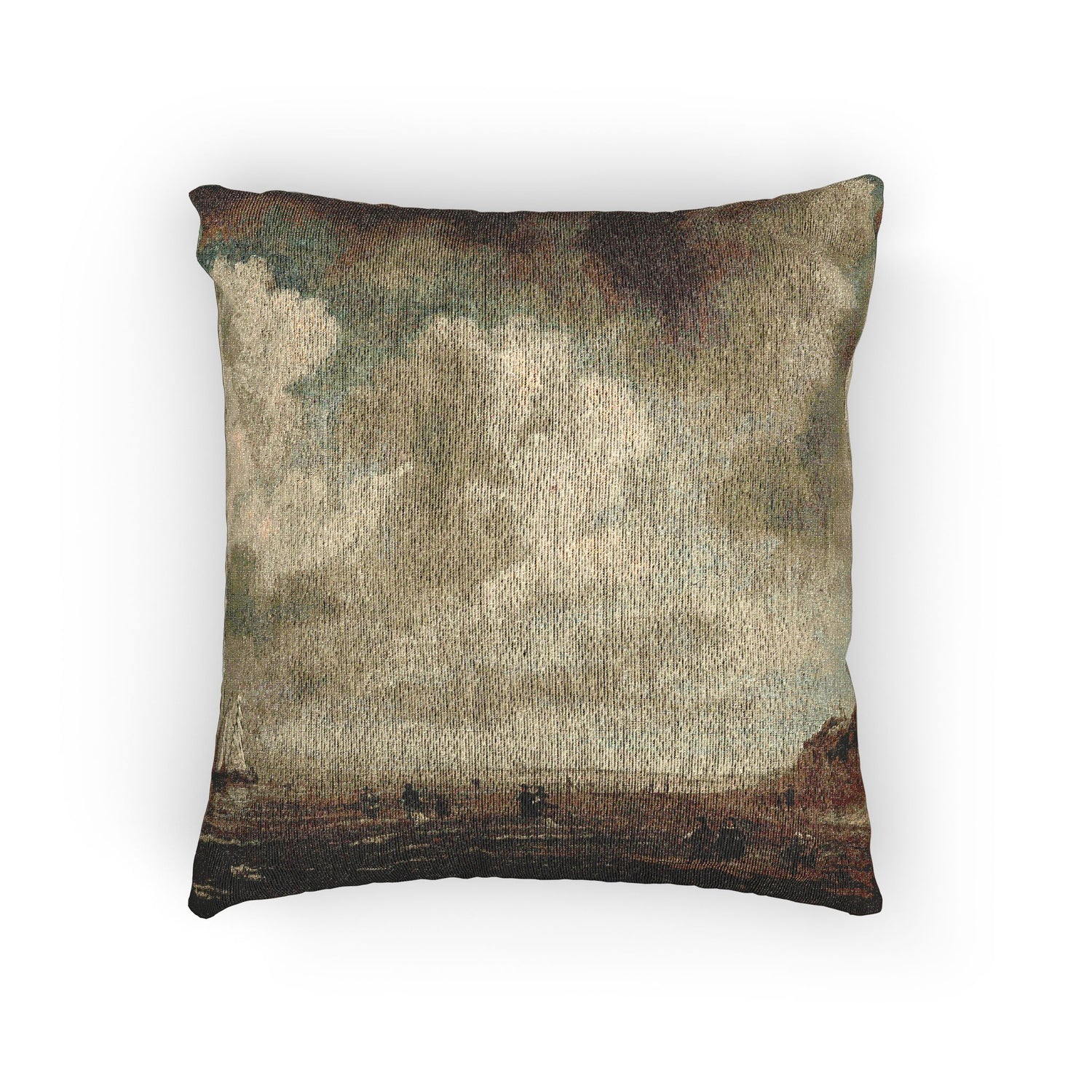 Beach View - Jacob van Ruisdael Pillow