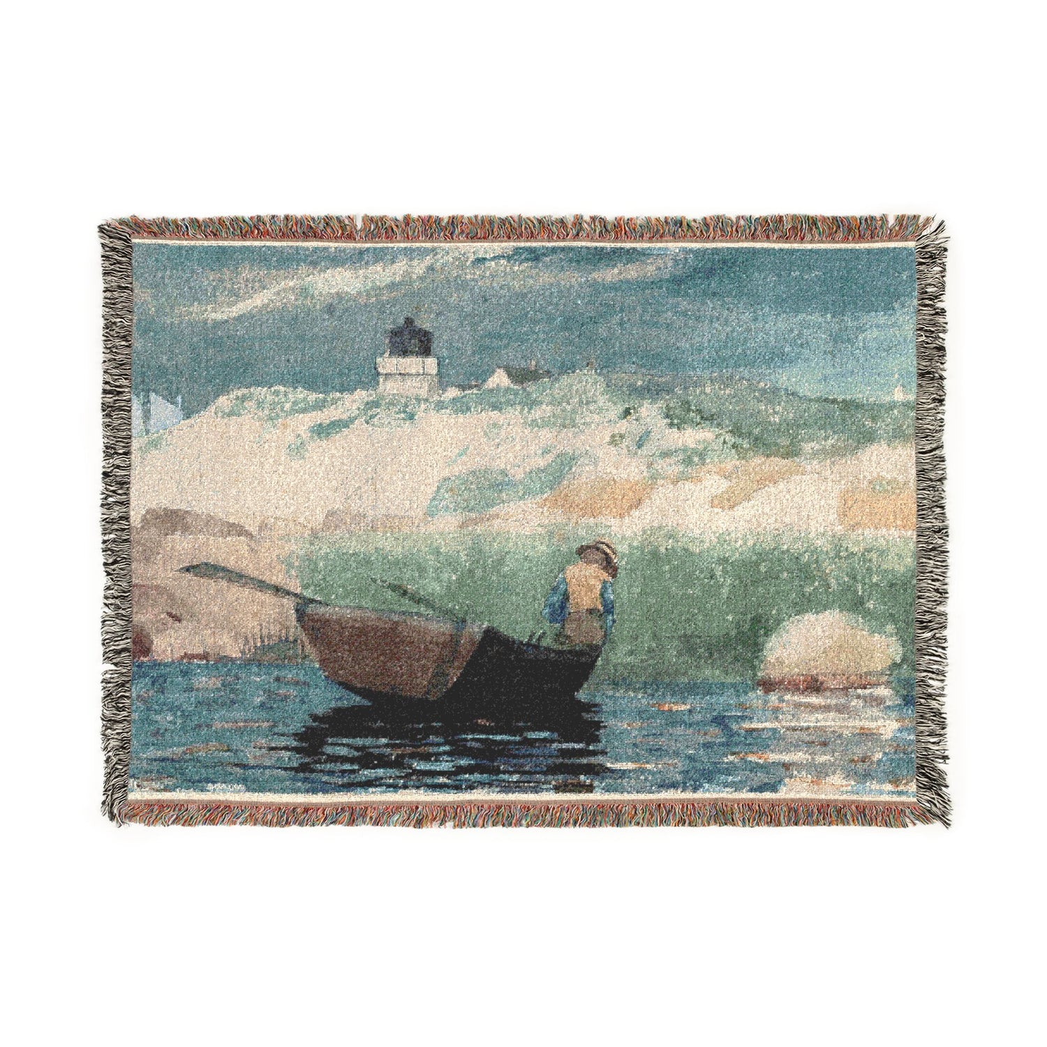 Boy in Boat, Gloucester - Winslow Homer Tapestry Blanket