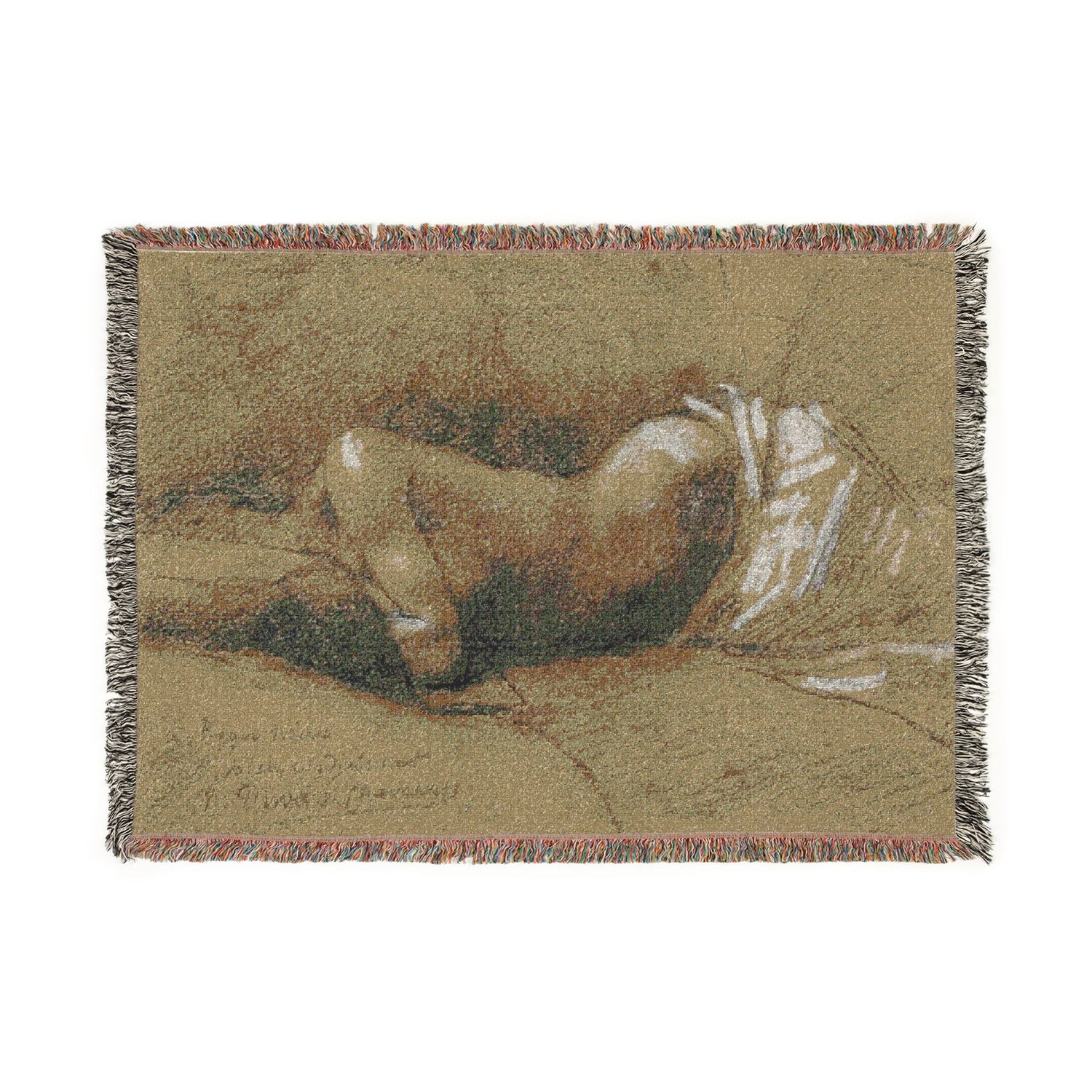 Study of a Sleeping Woman - Pierre Puvis de Chavannes Tapestry Blanket
