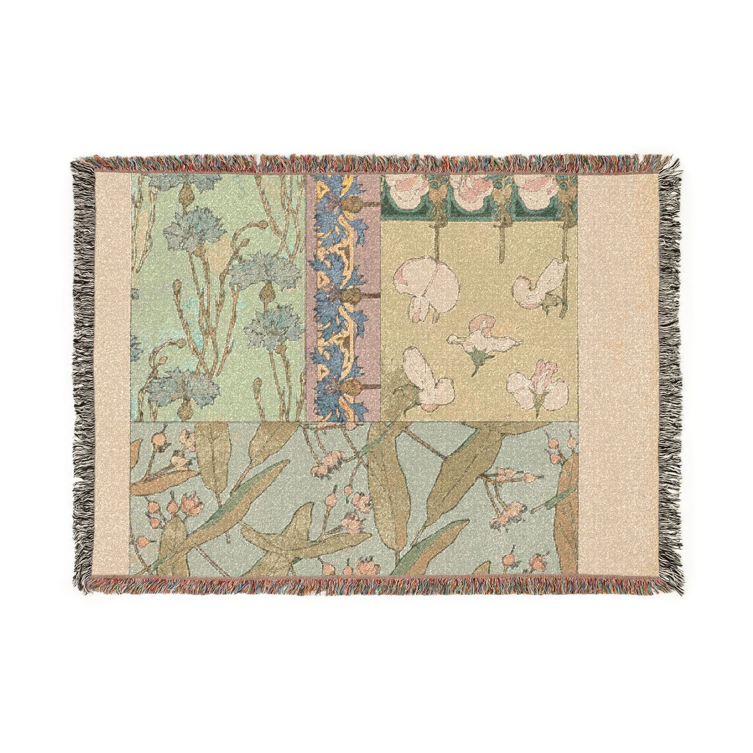 Sweet Peas - Alphonse Mucha Tapestry Blanket