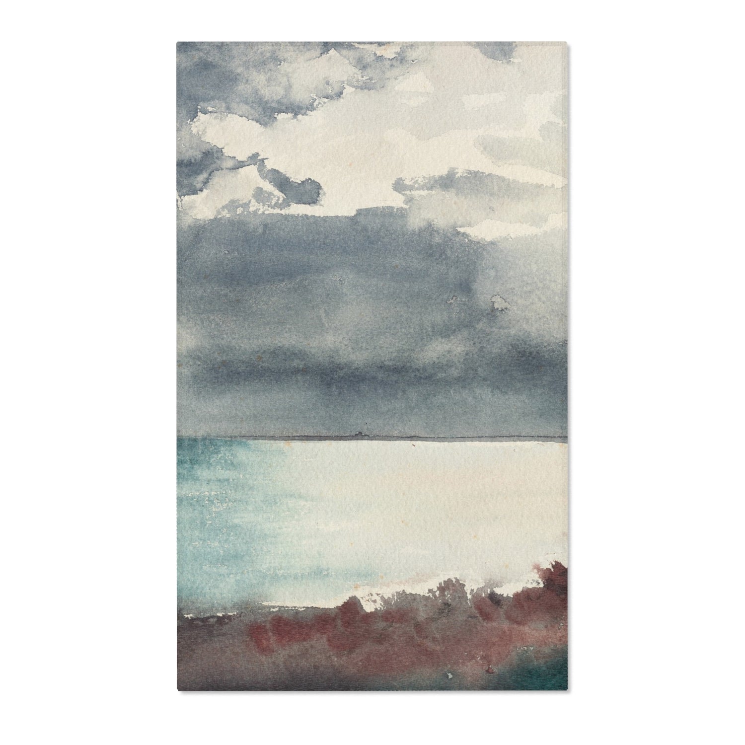 Breaking Storm, Coast of Maine - Winslow Homer Area Rug