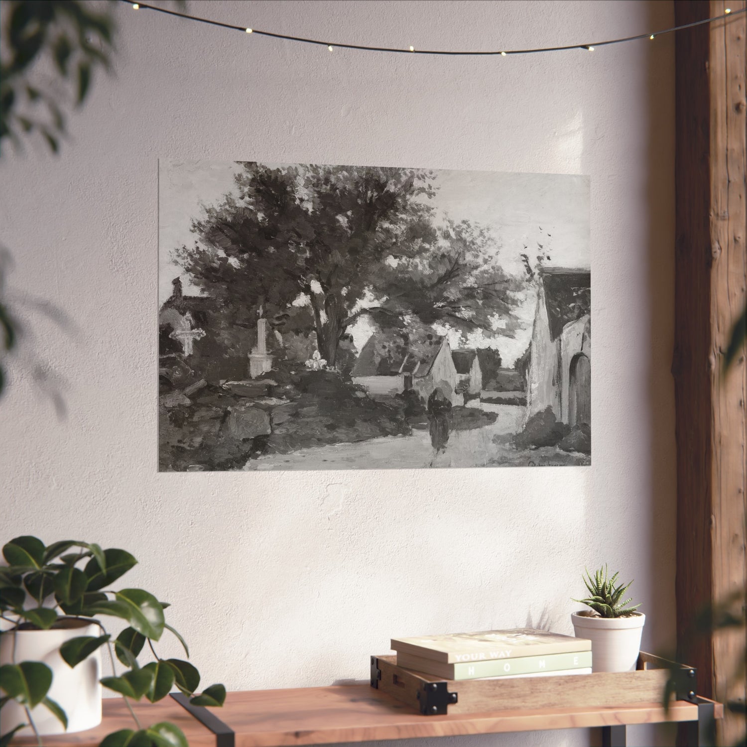 Village in Brittany - Charles François Daubigny Fine Art Poster