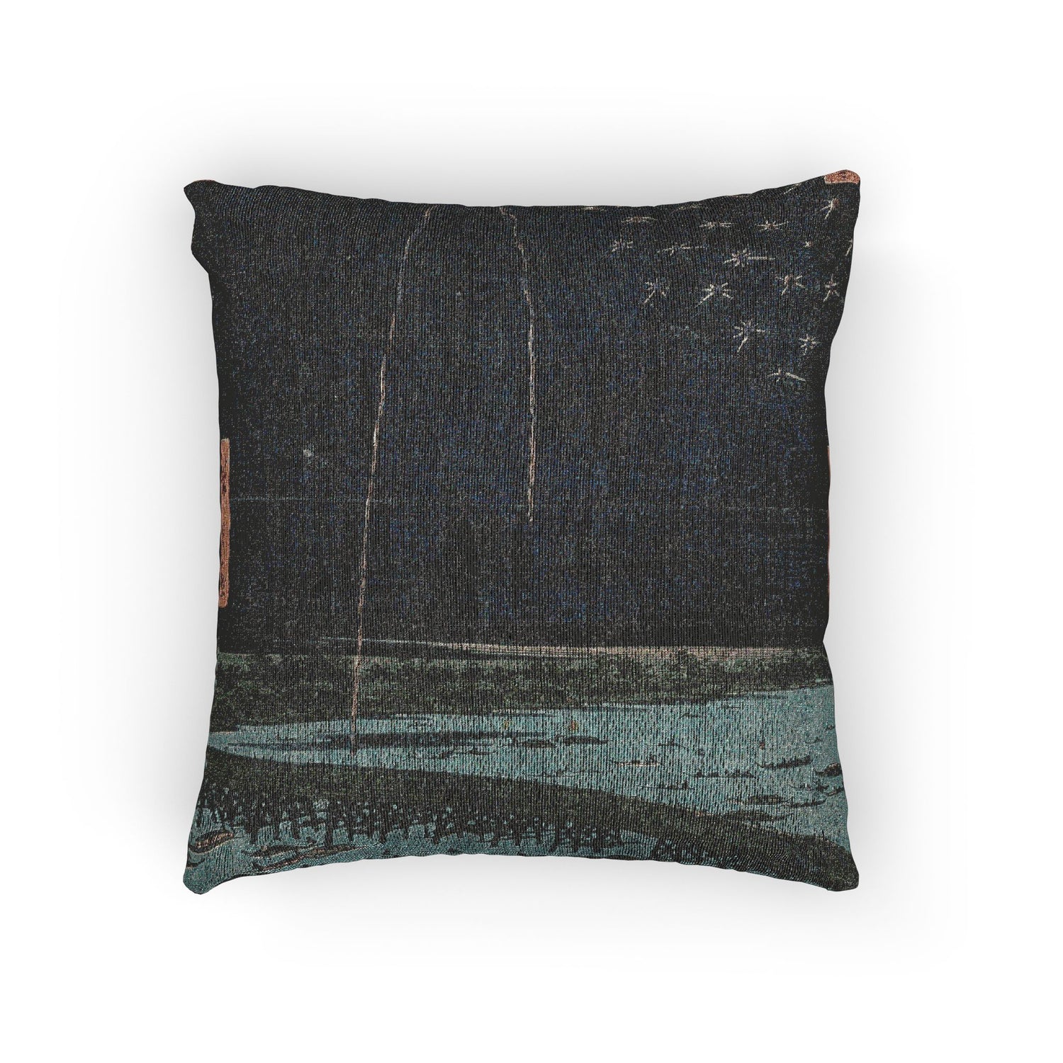 Fireworks at Ryogoku - Utagawa Hiroshige Pillow