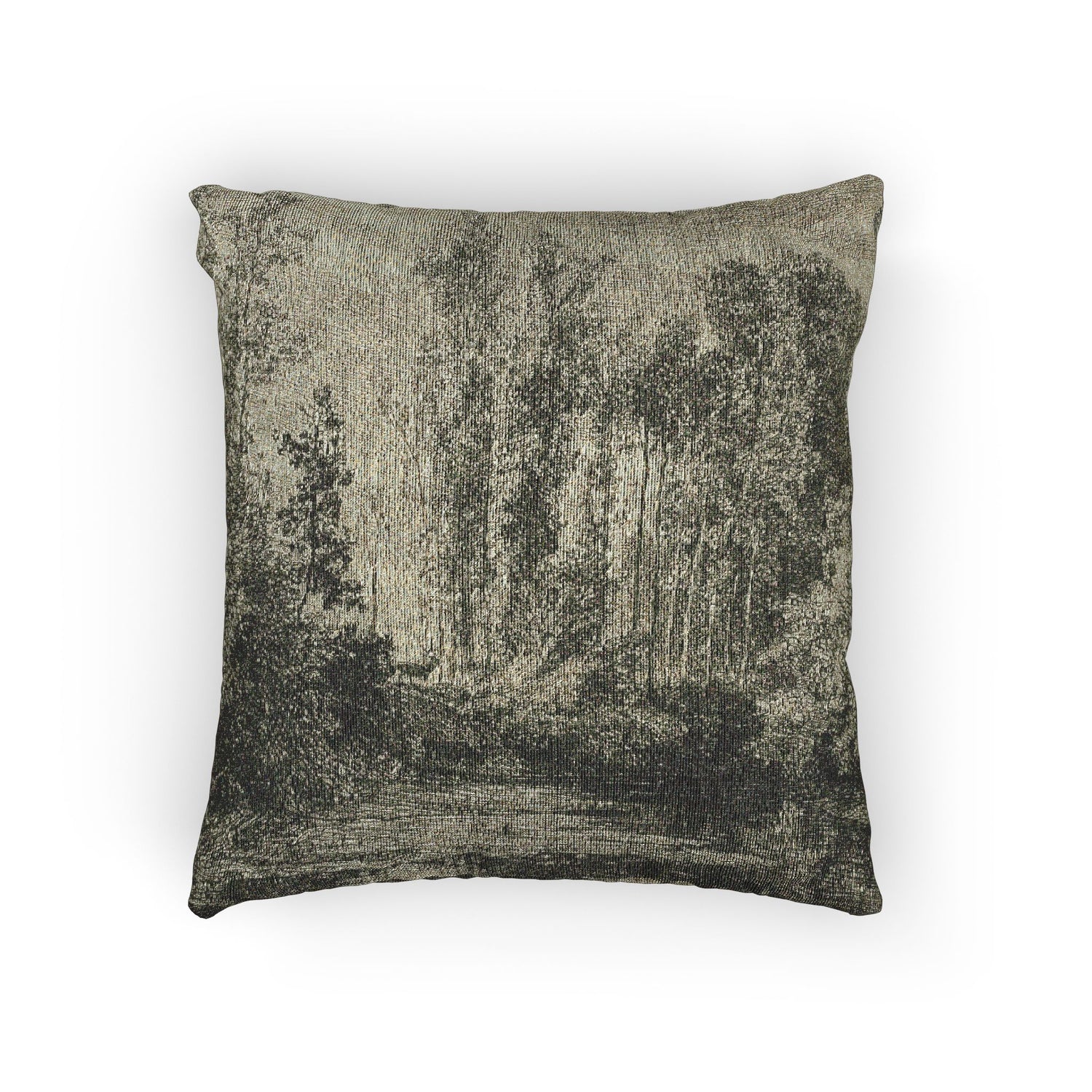 Charles François Daubigny - Stags at the Water's Edge | Woven Pillow
