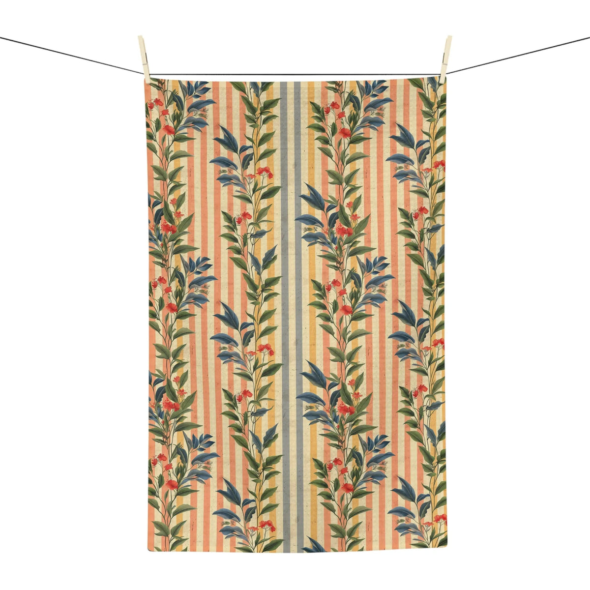 Petals and Lines Soft Tea Towel