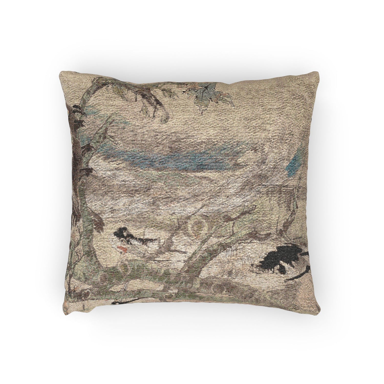 044_the-five-virtues-rooster | Woven Pillow - MAIA HOMES
